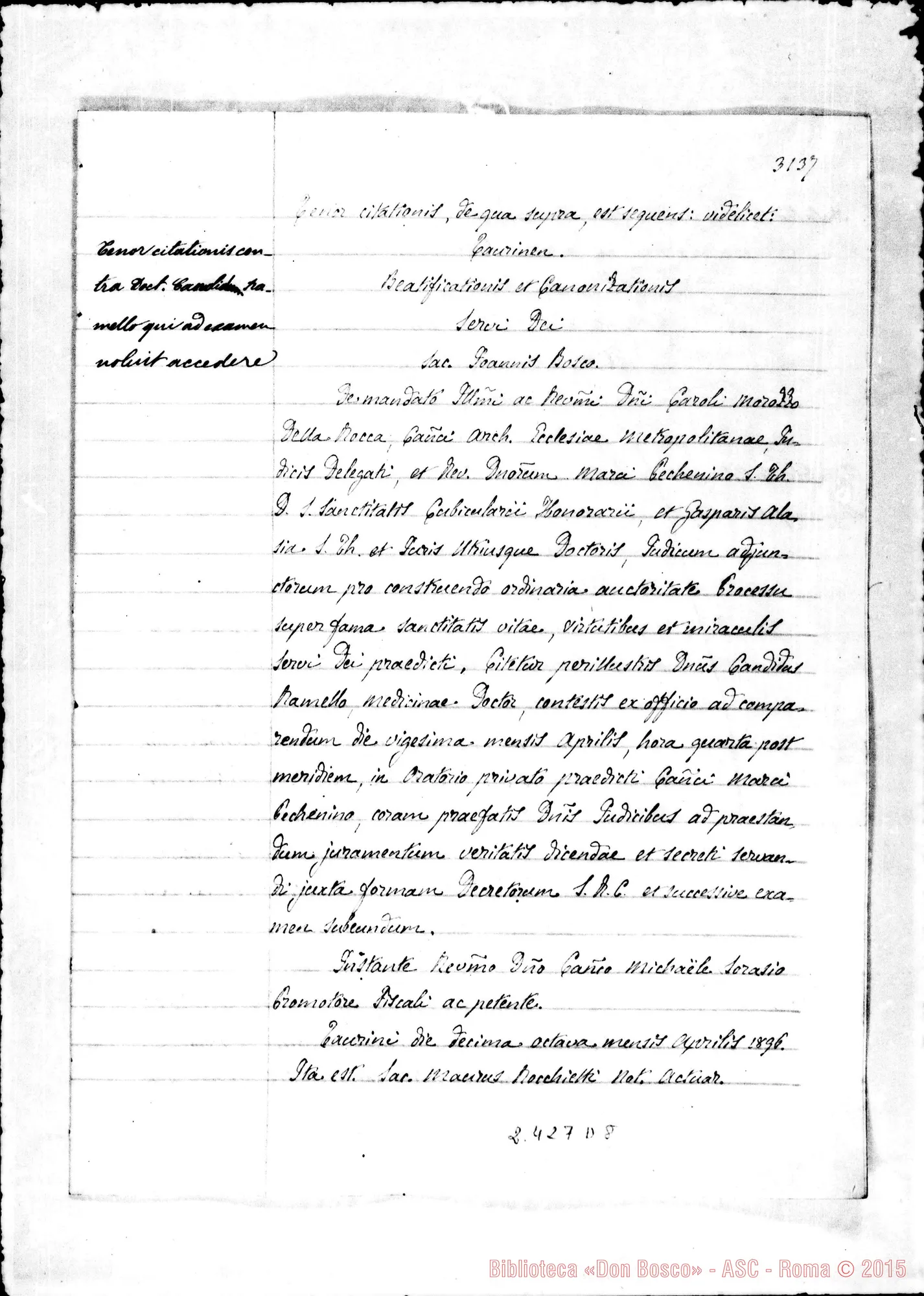 Fotogramma D 8 — Carolus Matteo della Valle