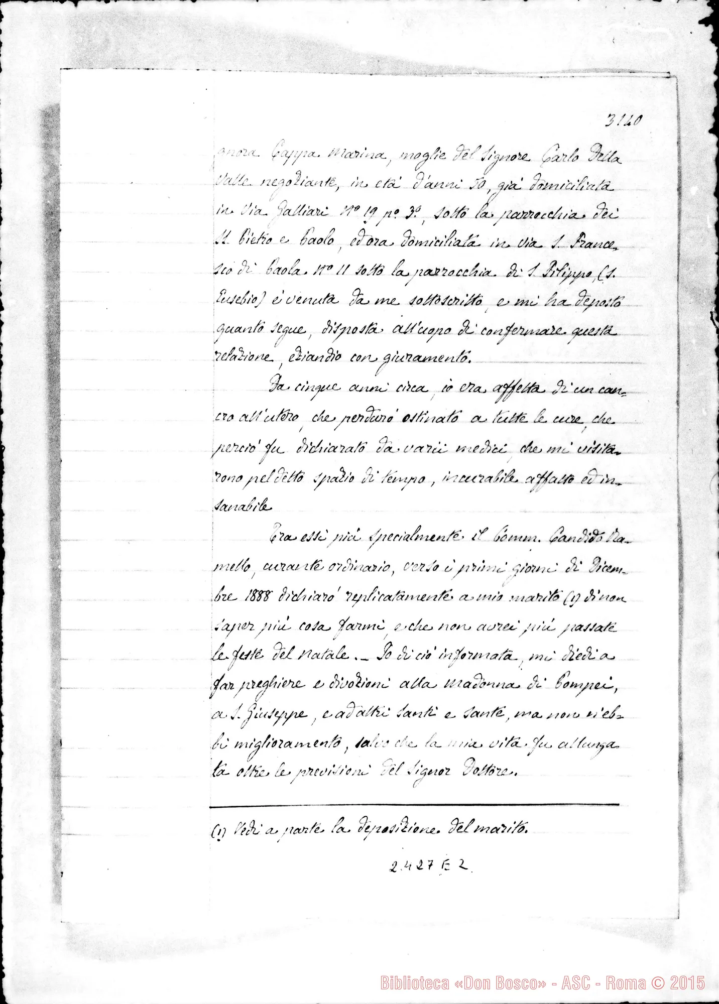 Fotogramma E 2 — Carolus Matteo della Valle