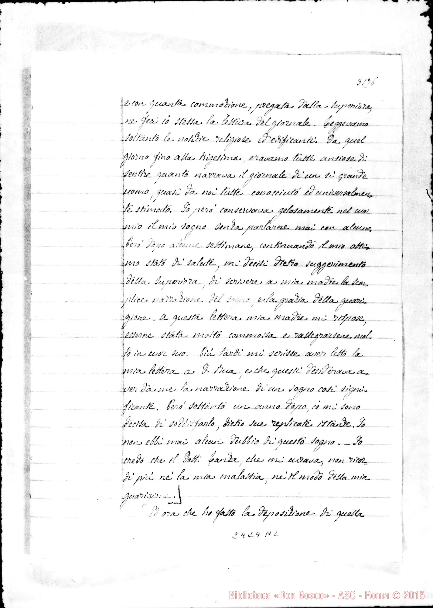 Fotogramma A 2 — Suor Maria Filomena Cravesio
