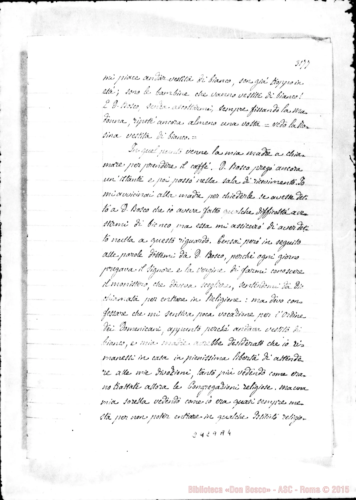 Fotogramma A 4 — Suor Maria Filomena Cravesio