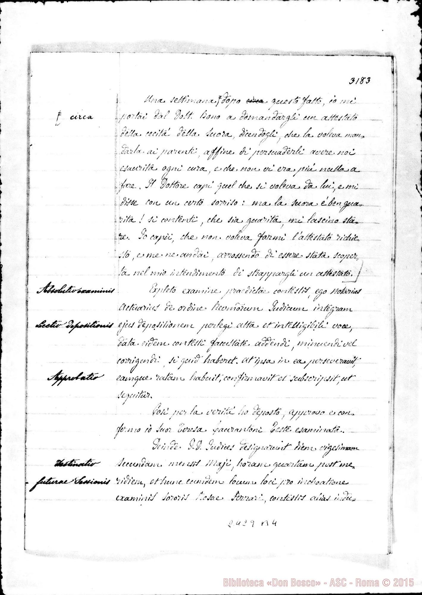 Fotogramma B 4 — Suor Theresia Laurantoni