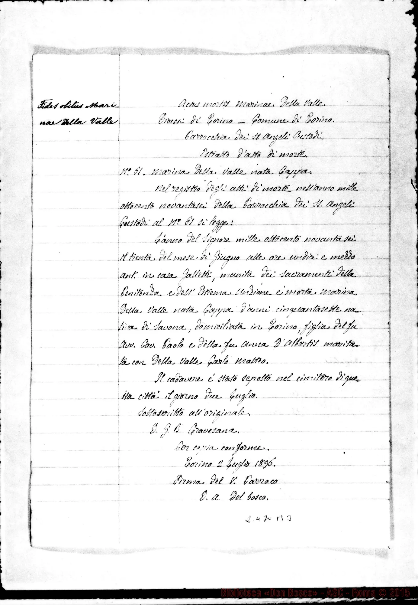 Fotogramma B 3 — Destinatio futurae sessionis, et alia