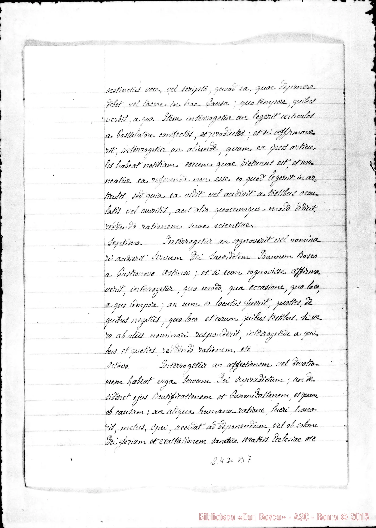 Fotogramma B 7 — Destinatio futurae sessionis, et alia