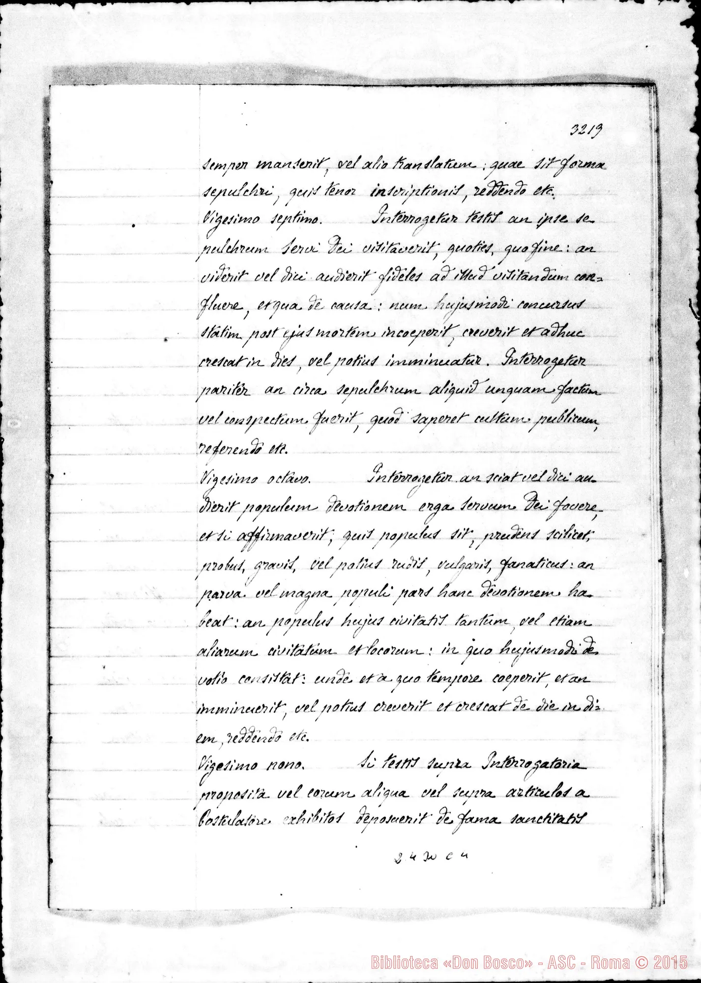 Fotogramma C 4 — Destinatio futurae sessionis, et alia