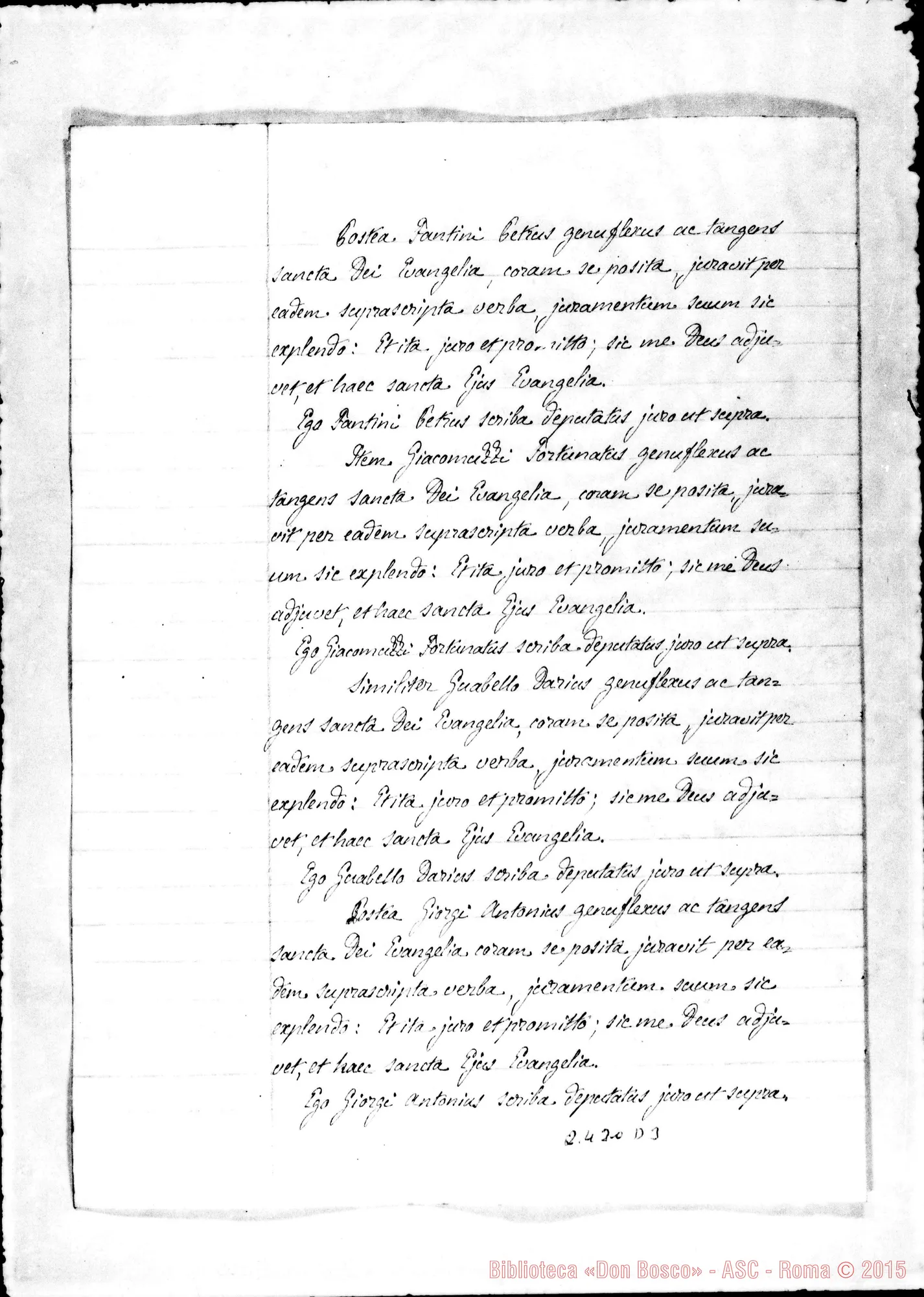 Fotogramma D 3 — Destinatio futurae sessionis, et alia