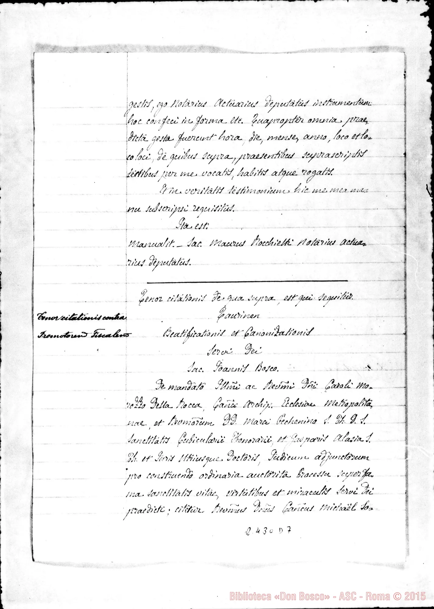 Fotogramma D 7 — Destinatio futurae sessionis, et alia