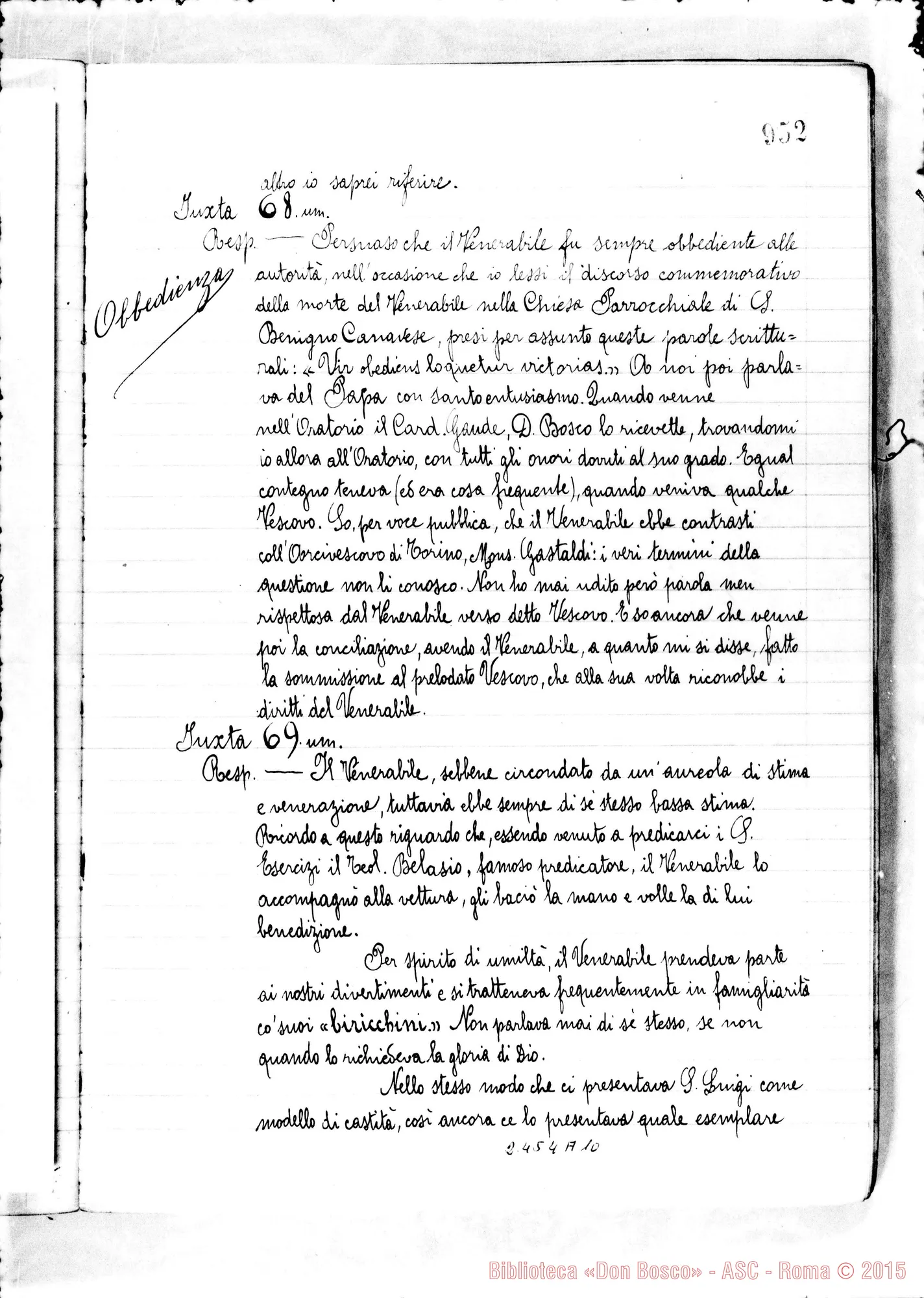 Fotogramma A 10 — Joannes Baptista Piano