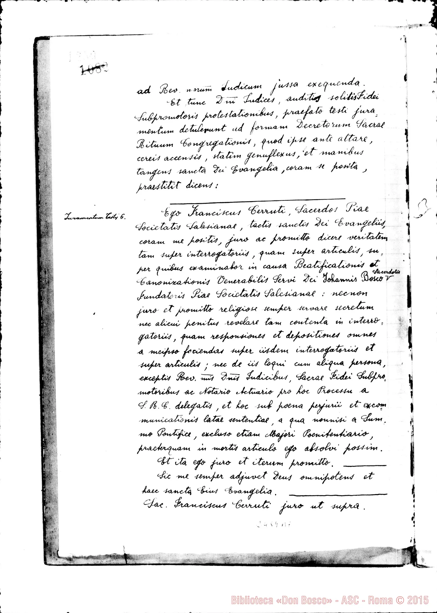 Fotogramma B 7 — Franciscus Cerruti