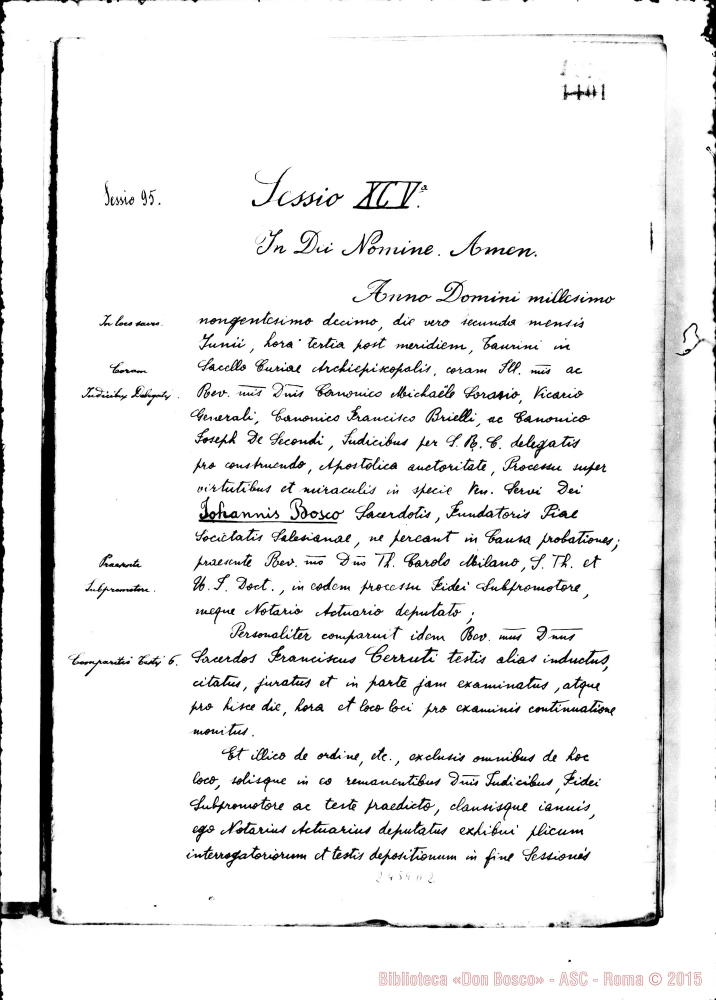 Fotogramma D 2 — Franciscus Cerruti