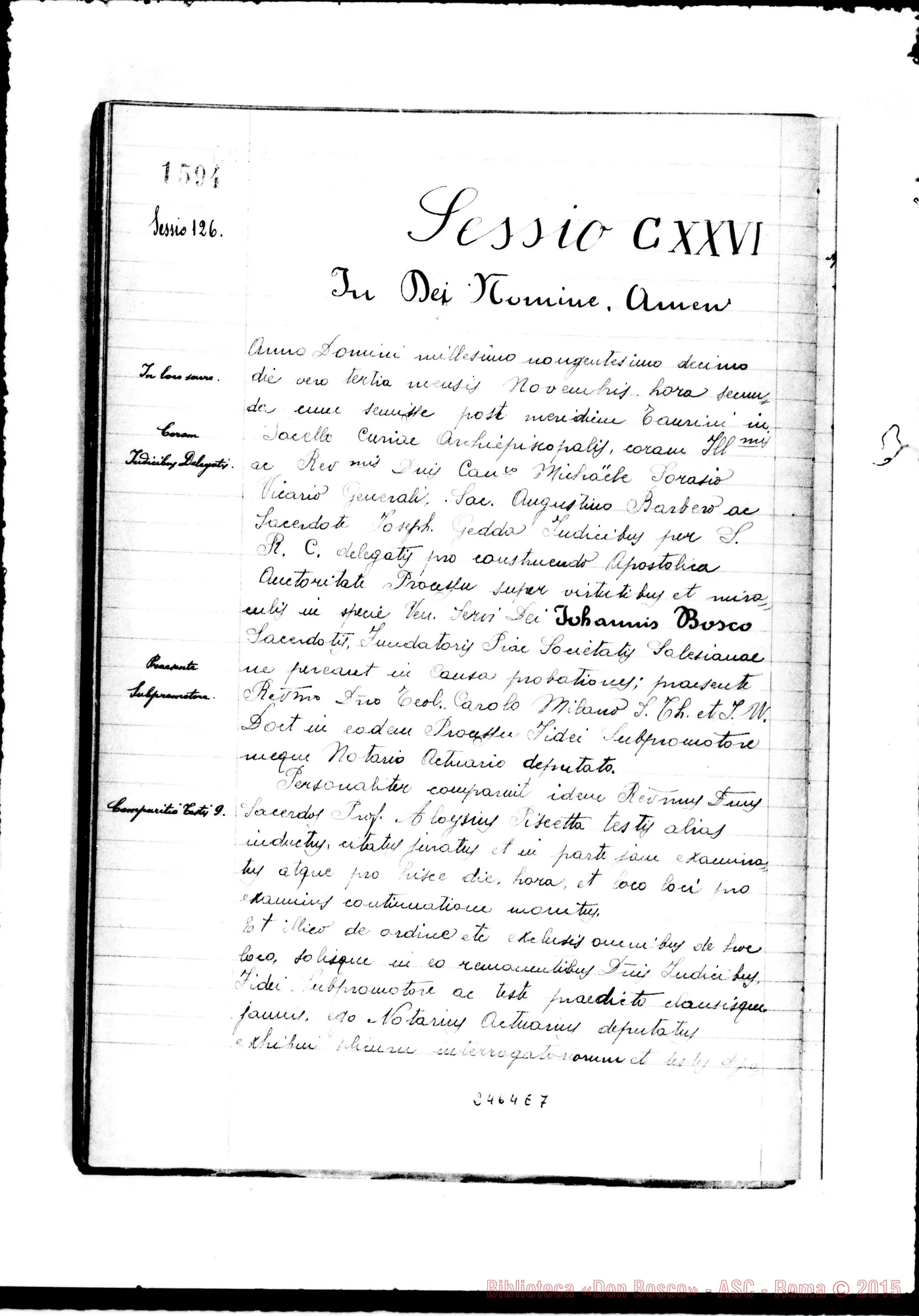 Fotogramma E 7 — Aloysius Piscetta