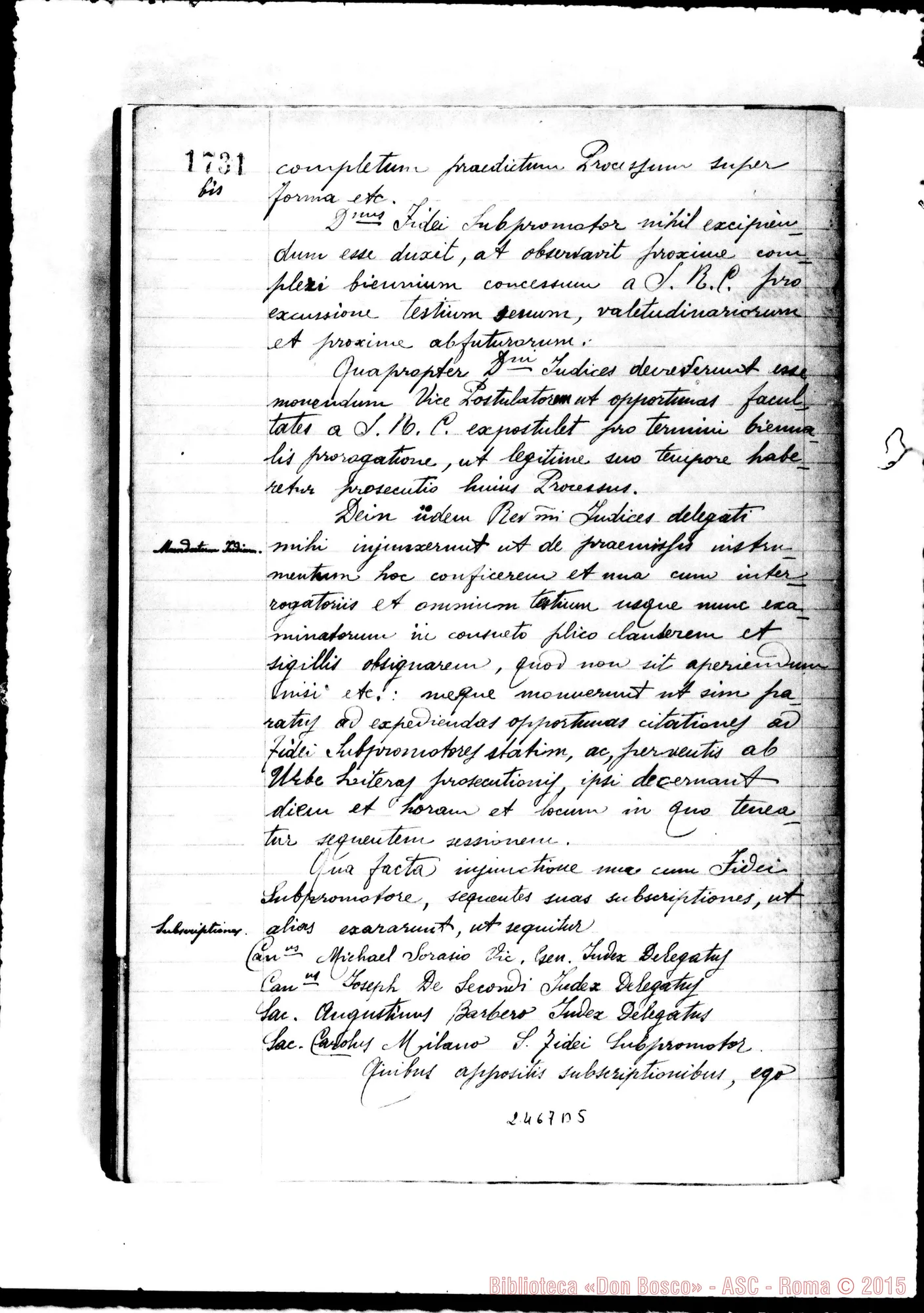 Fotogramma B 5 — Aloysius Piscetta