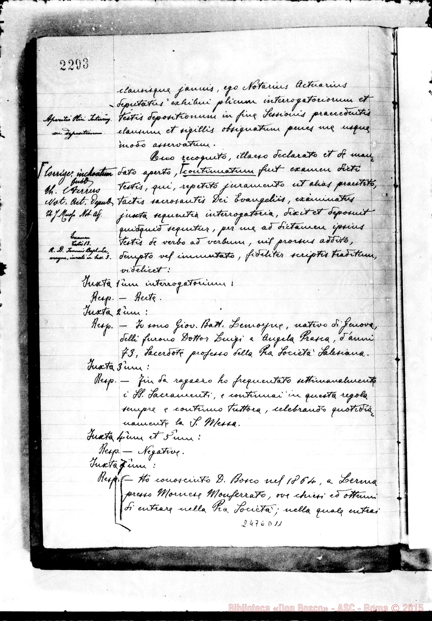 Fotogramma D 11 — Joannes Baptista Lemoyne