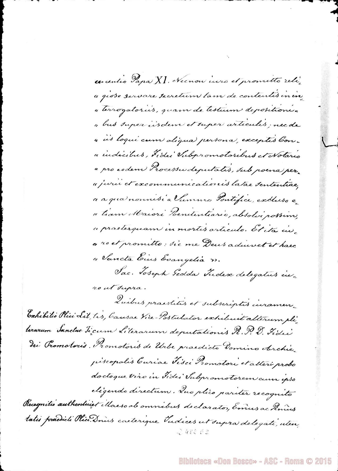 Fotogramma E 2 — Acta Praeliminaria