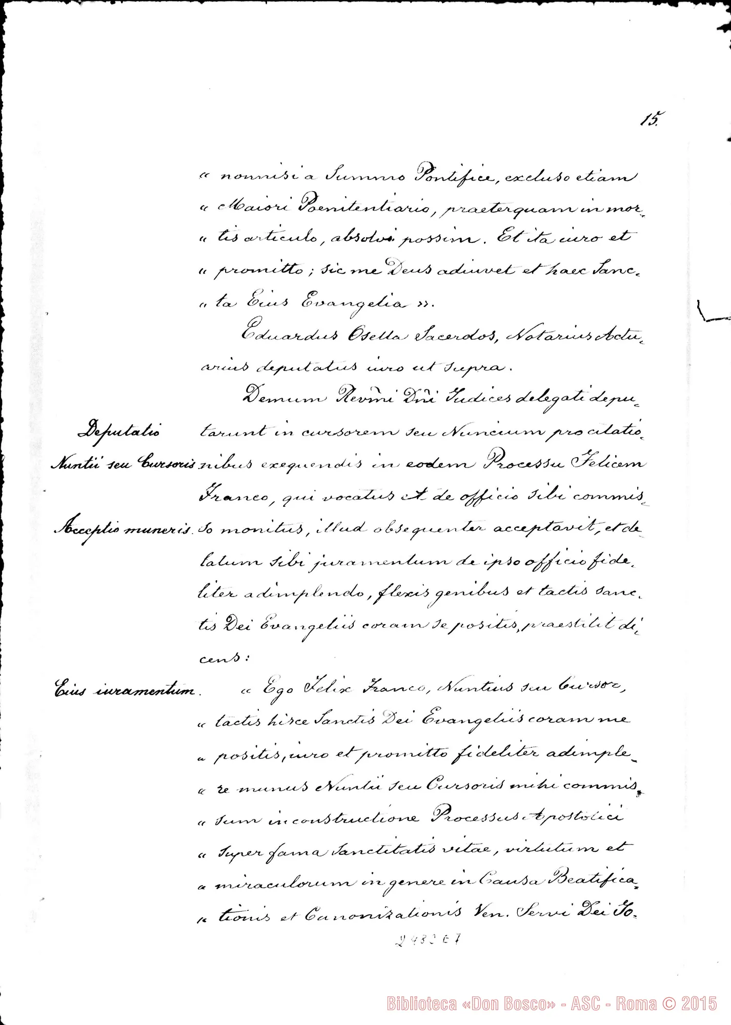 Fotogramma E 7 — Acta Praeliminaria