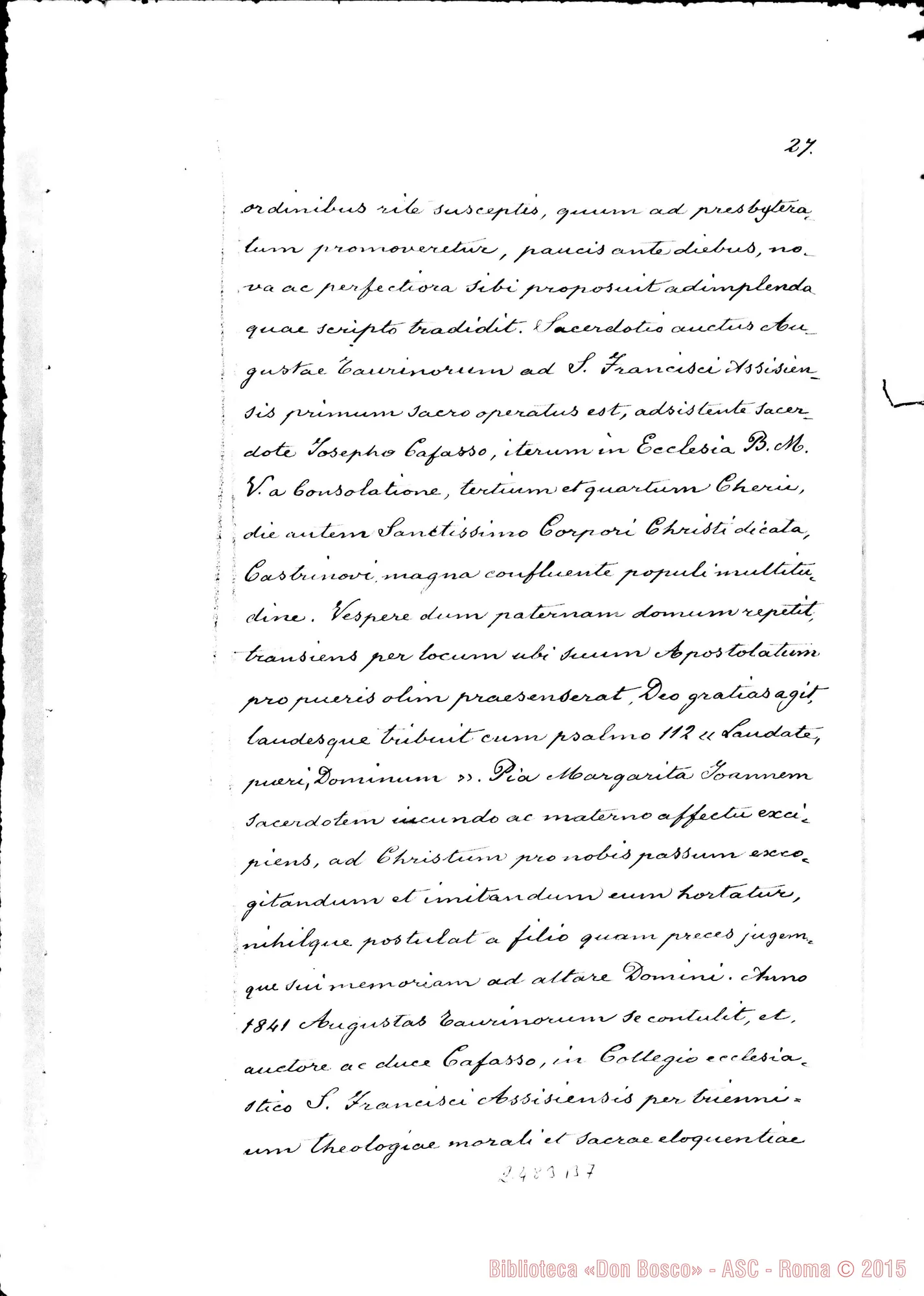 Fotogramma B 7 — Acta Praeliminaria