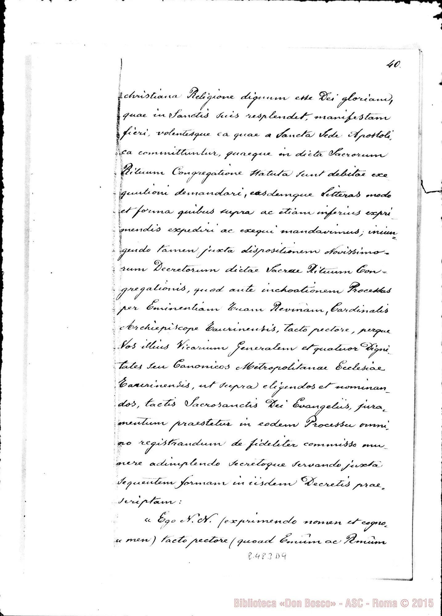 Fotogramma D 9 — Acta Praeliminaria