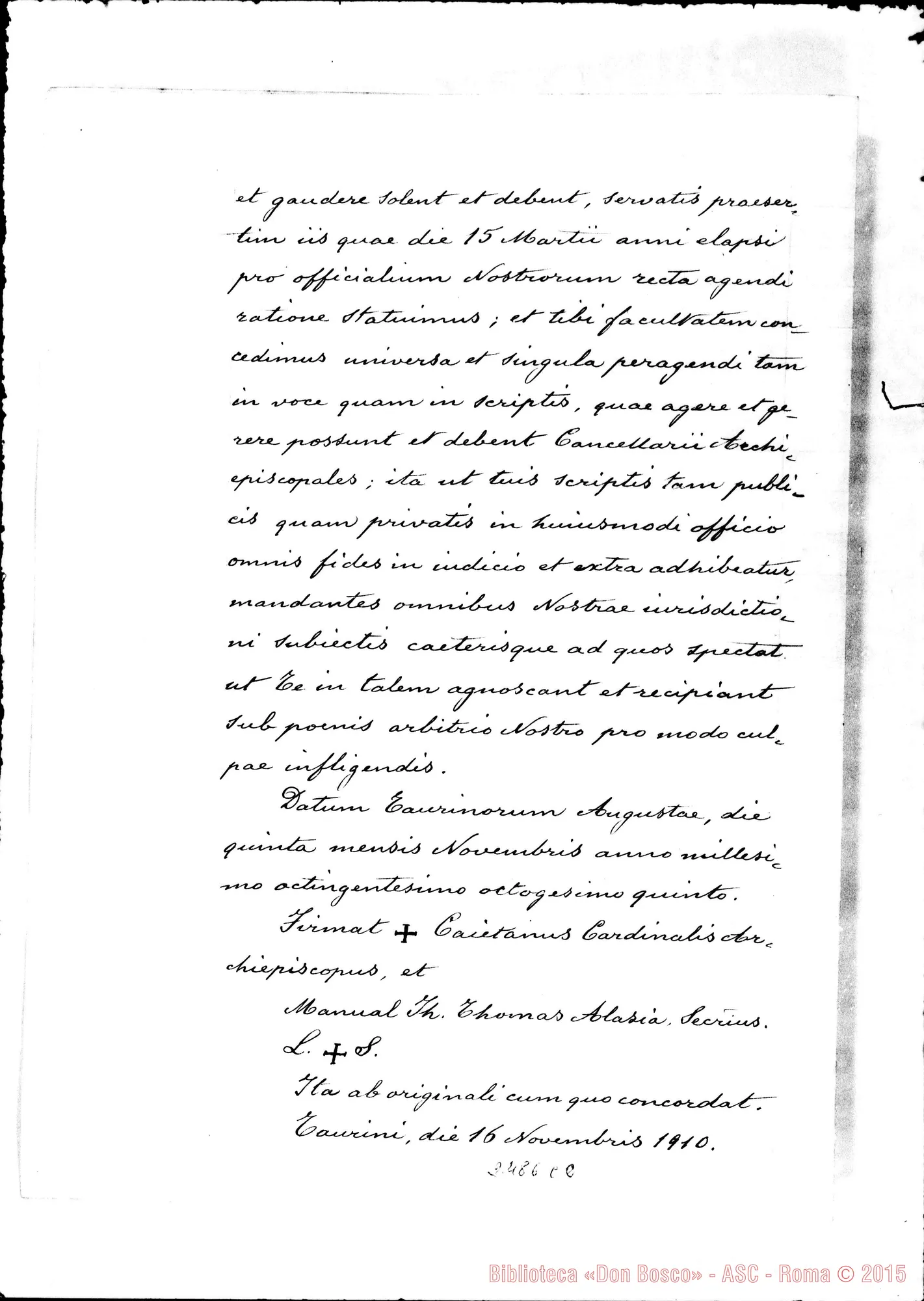 Fotogramma C 2 — Interrogatoria Promotoris Fidei