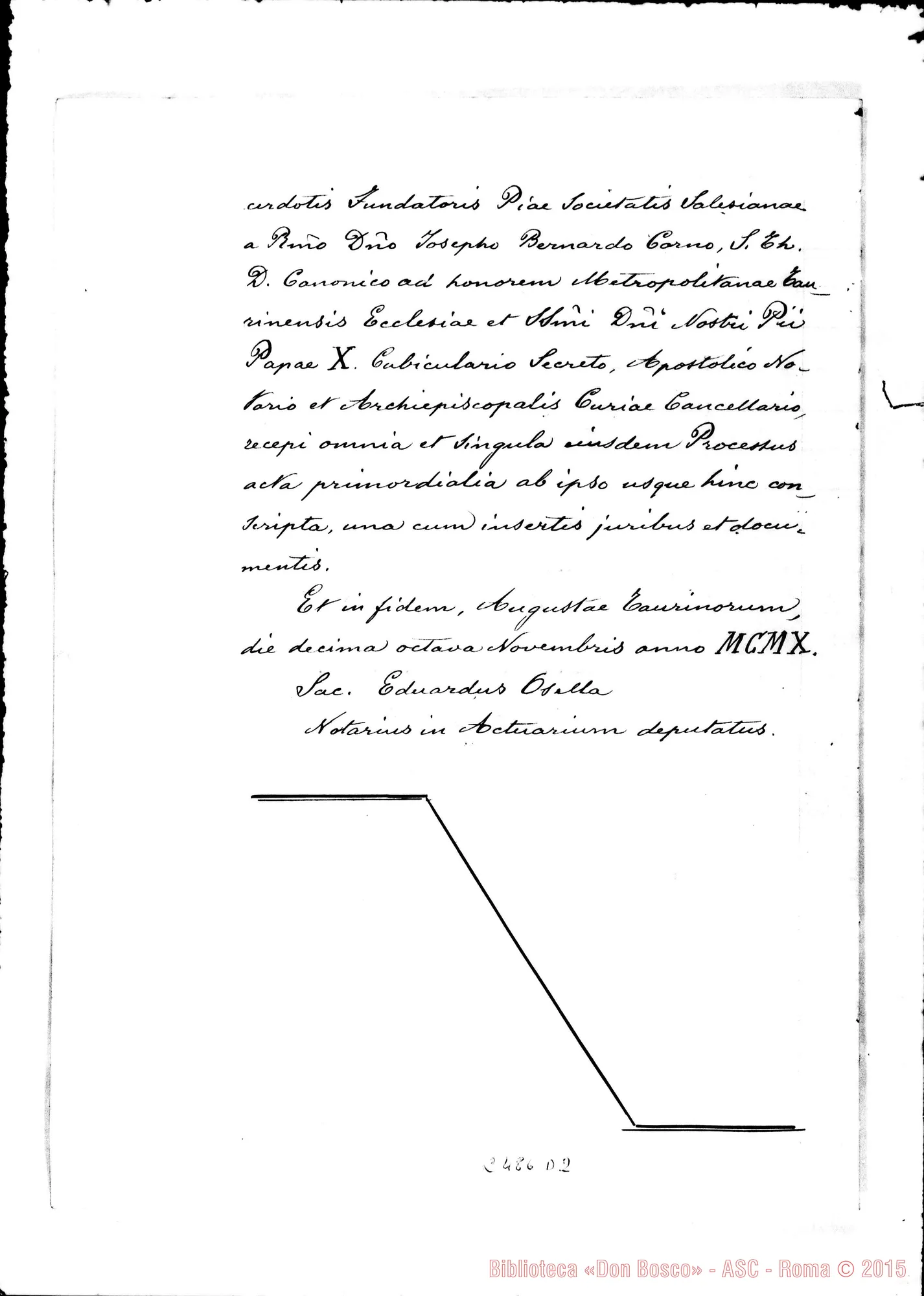 Fotogramma D 2 — Interrogatoria Promotoris Fidei