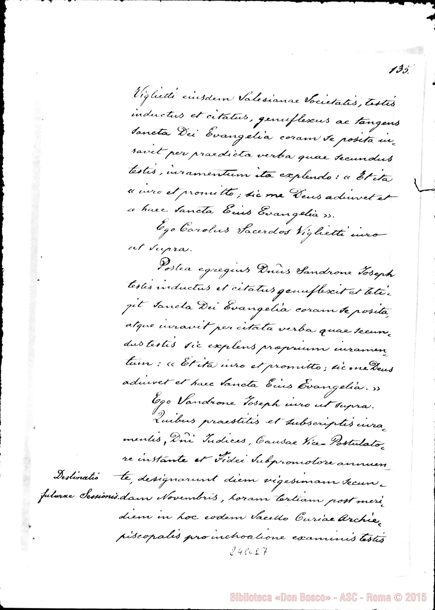 Fotogramma E 7 — Juramenta testium