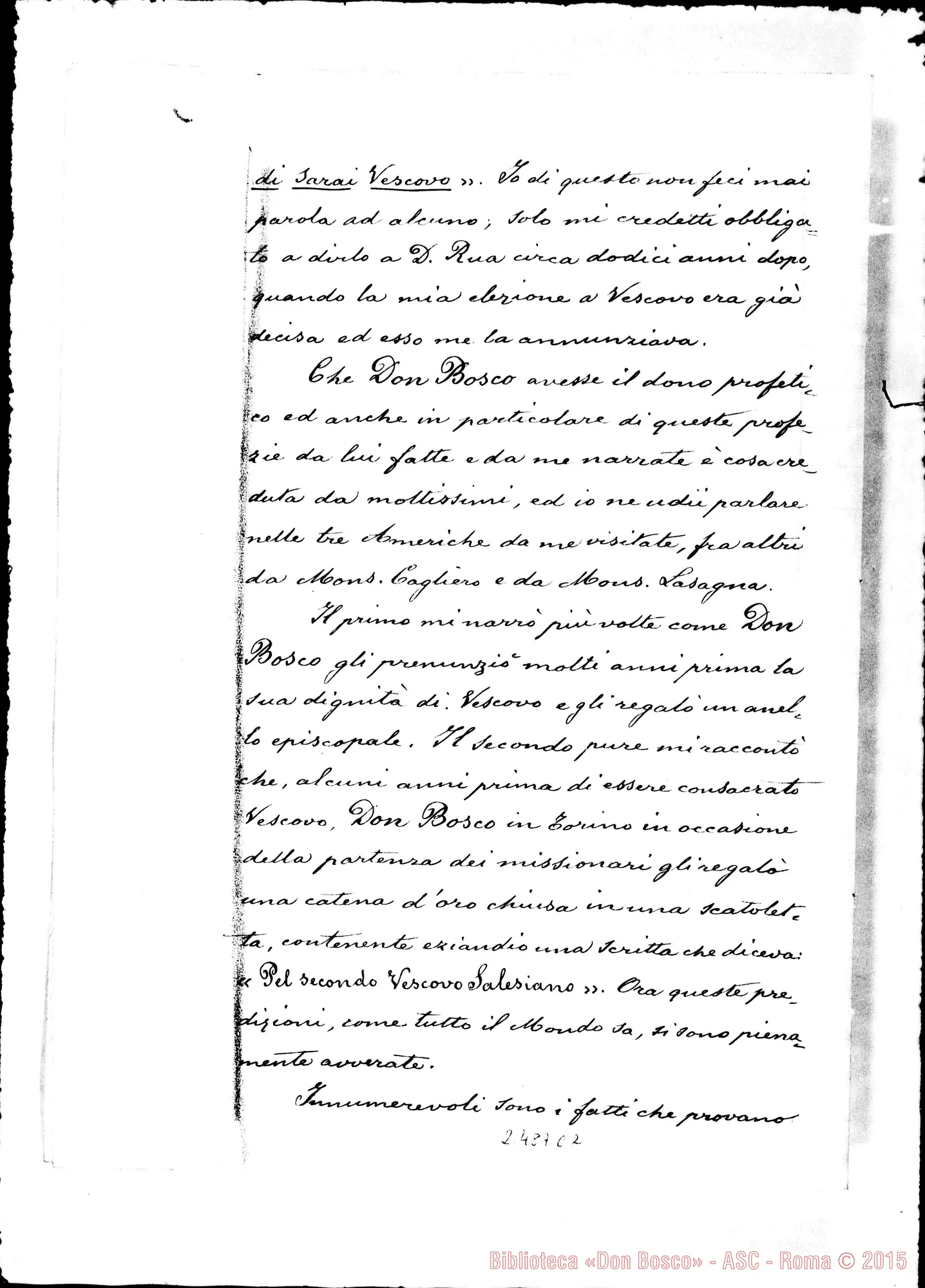 Fotogramma C 2 — Jacobus Costamagna, Episcopus