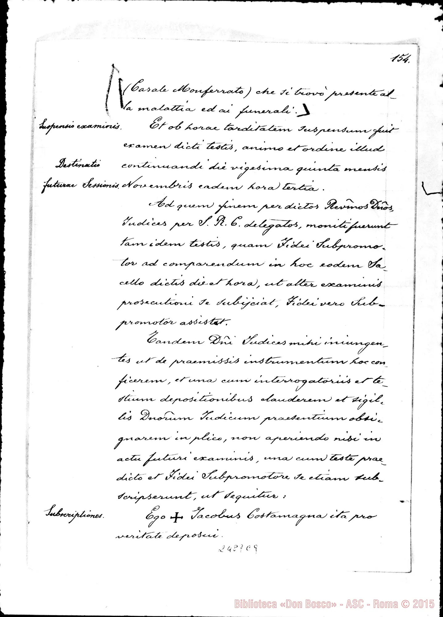 Fotogramma C 9 — Jacobus Costamagna, Episcopus