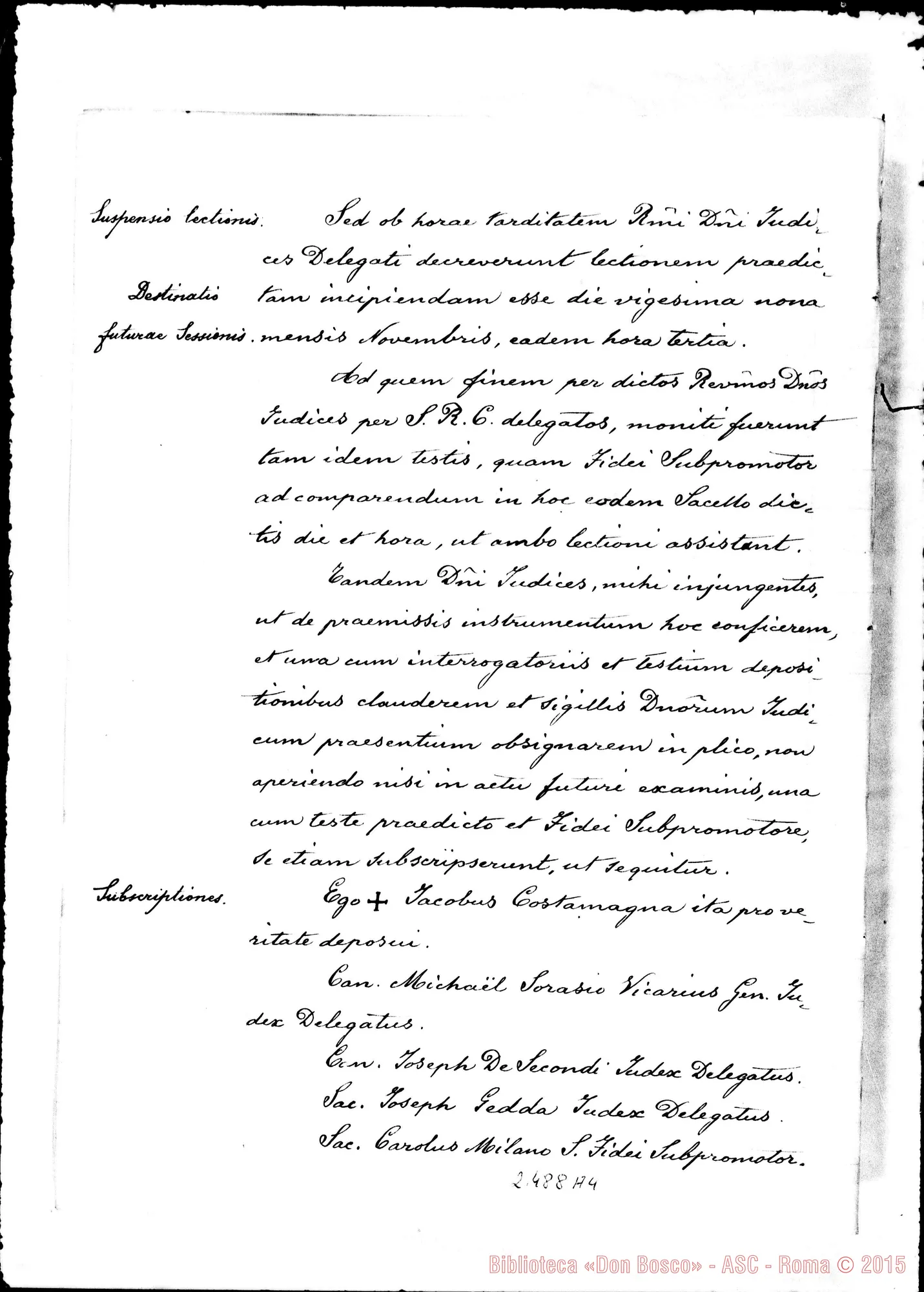 Fotogramma A 4 — Jacobus Costamagna, Episcopus