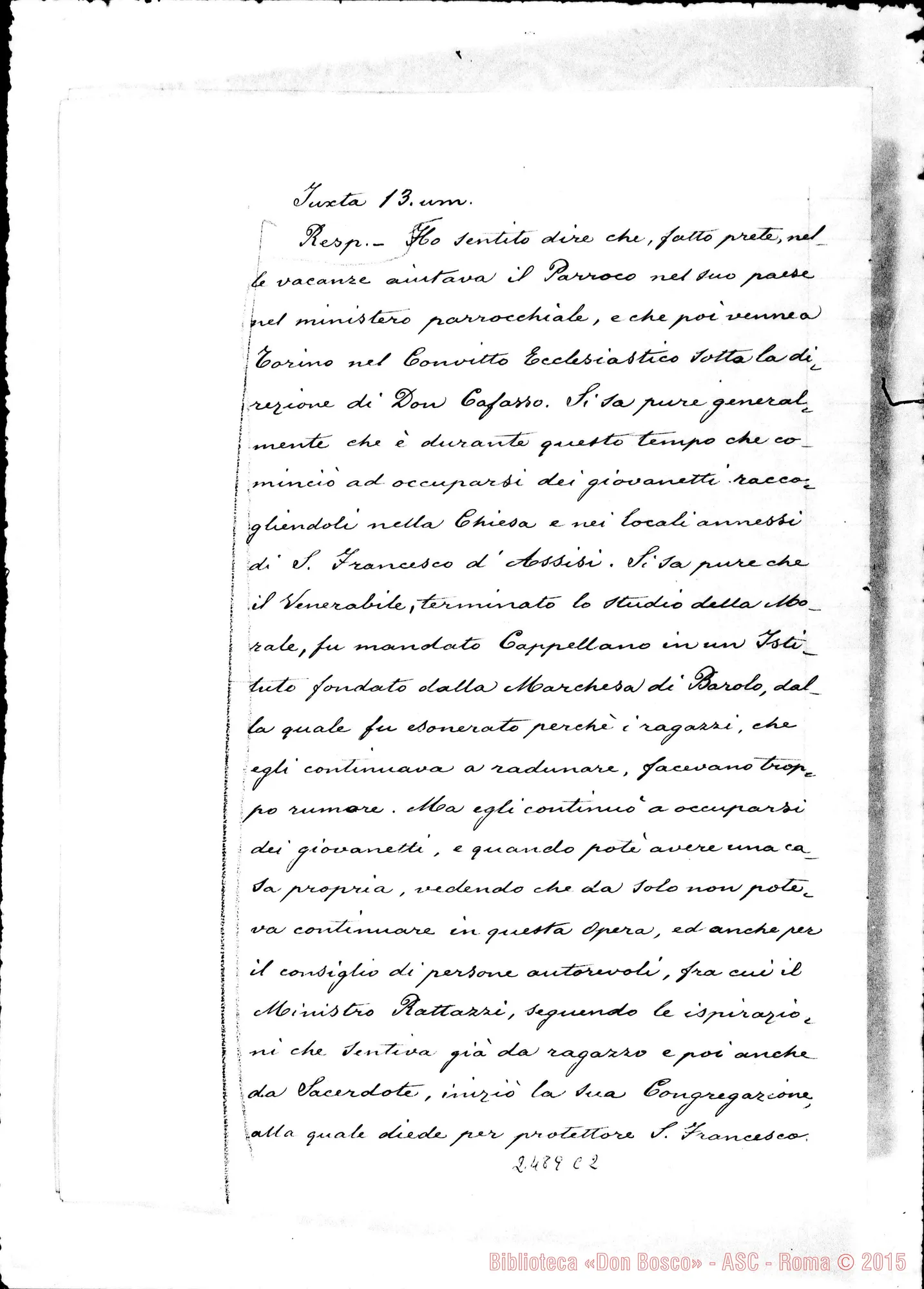 Fotogramma C 2 — Joseph Sandrona