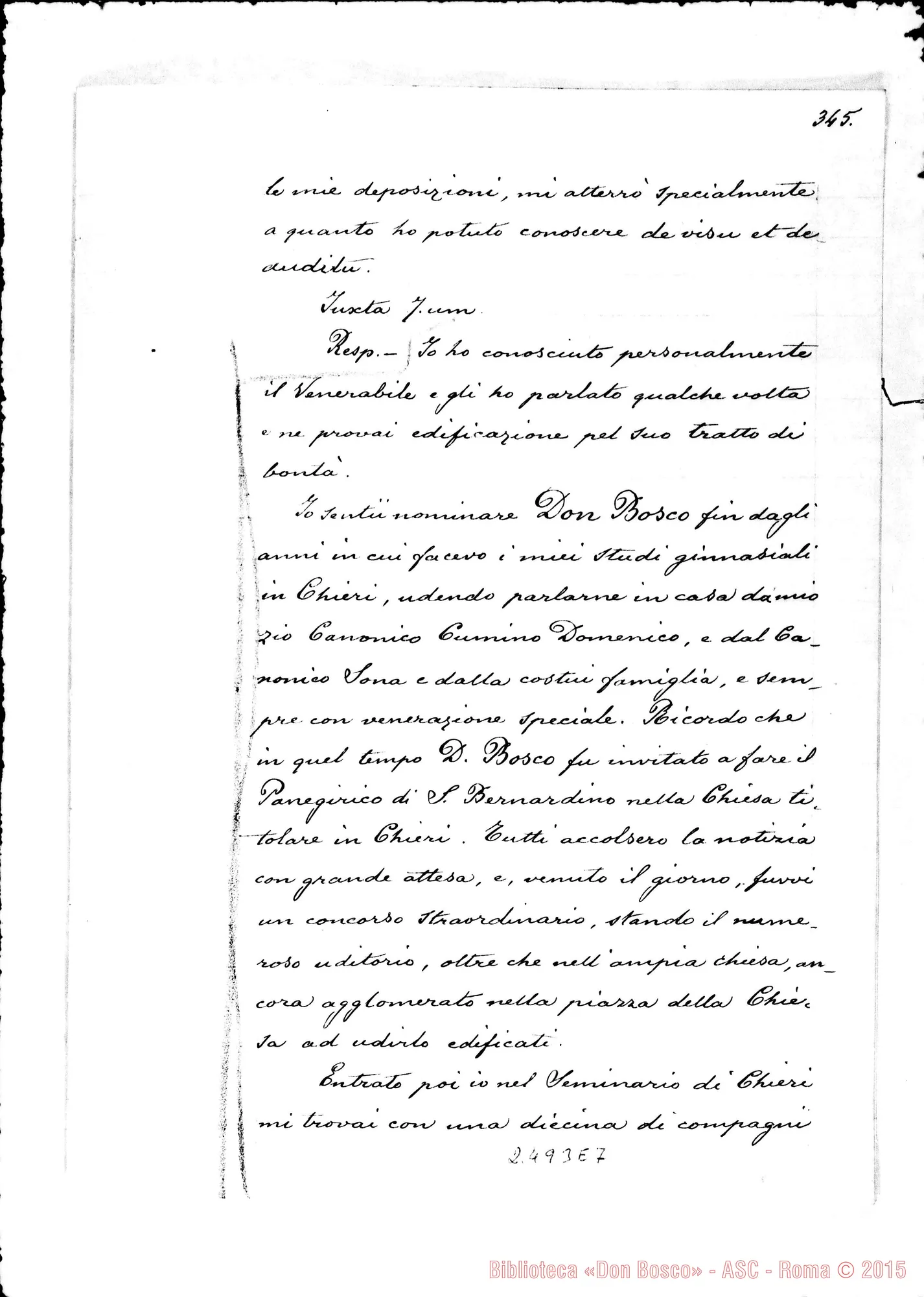 Fotogramma E 7 — Vincentius Cumino