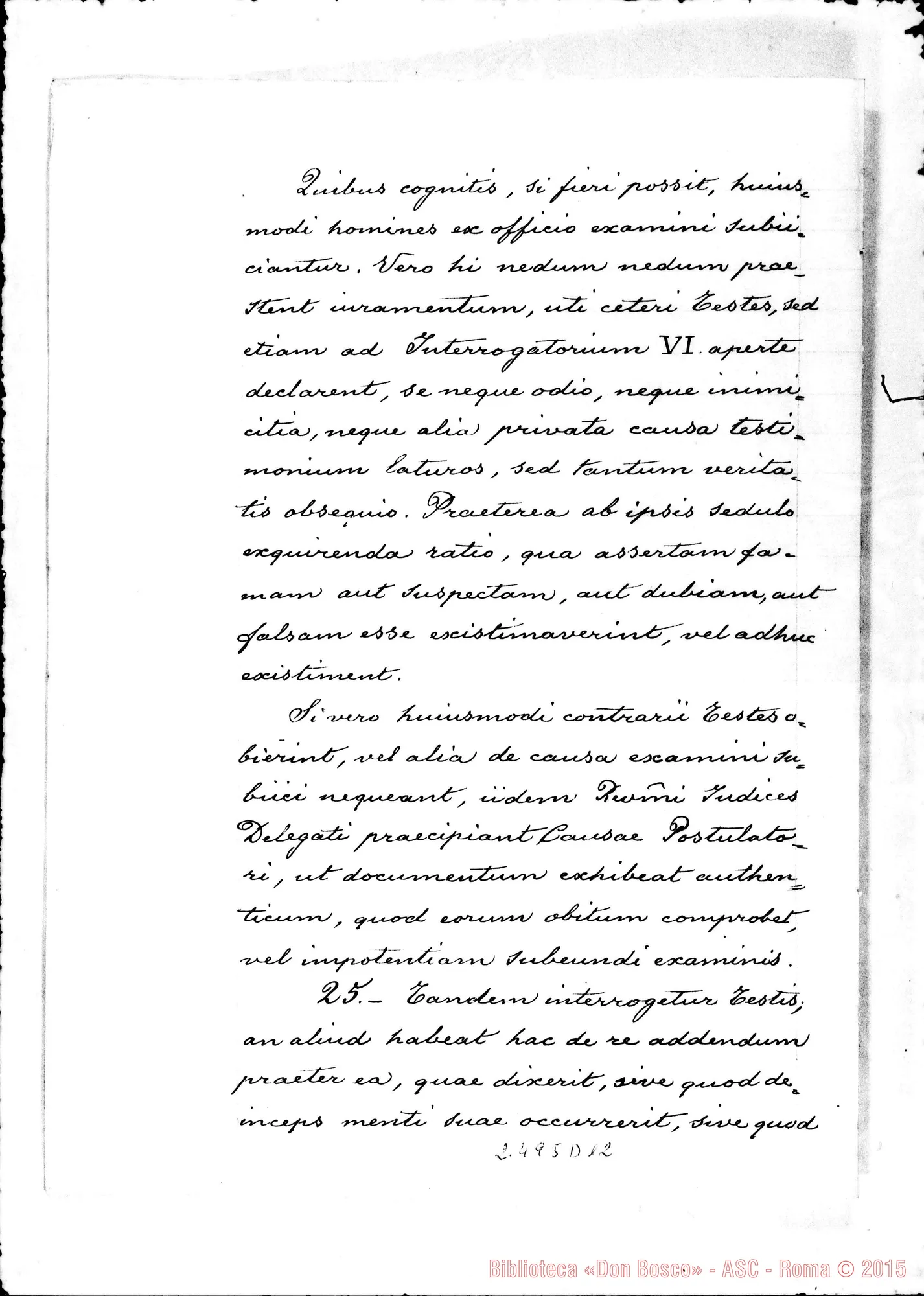 Fotogramma D 12 — Interrogatoria et alia