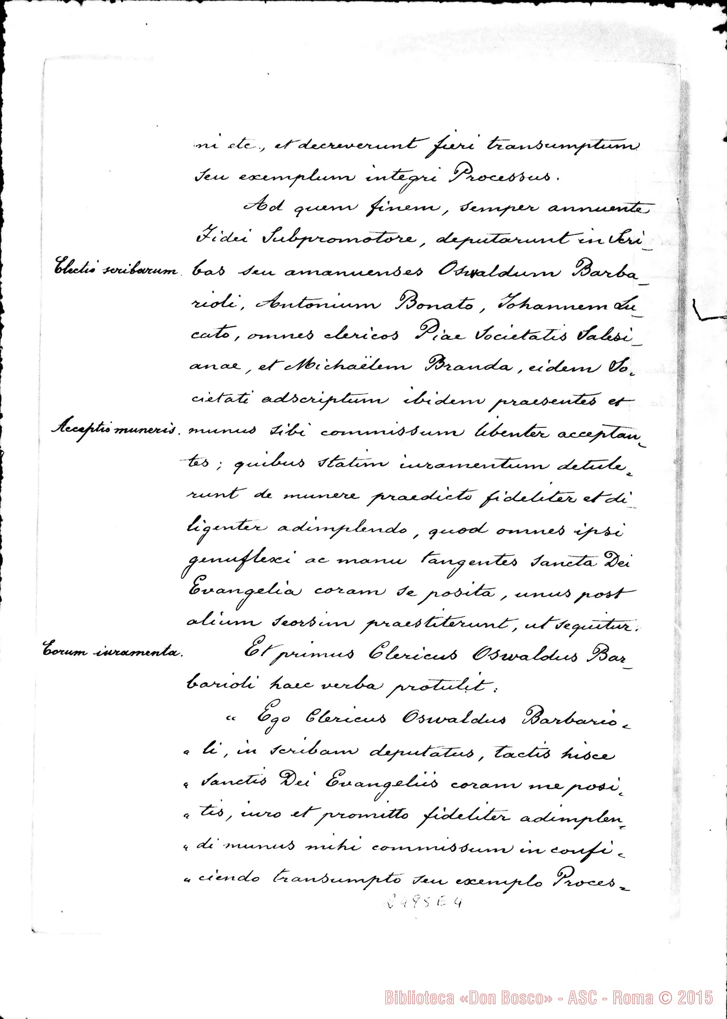 Fotogramma E 4 — Interrogatoria et alia