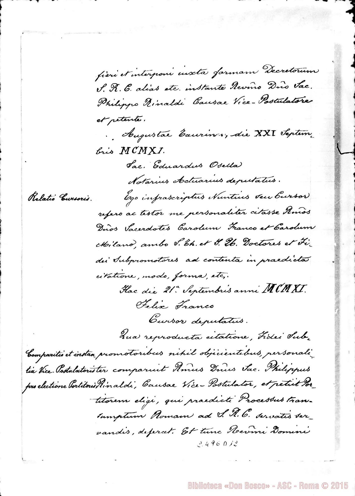 Fotogramma D 12 — Interrogatoria et alia