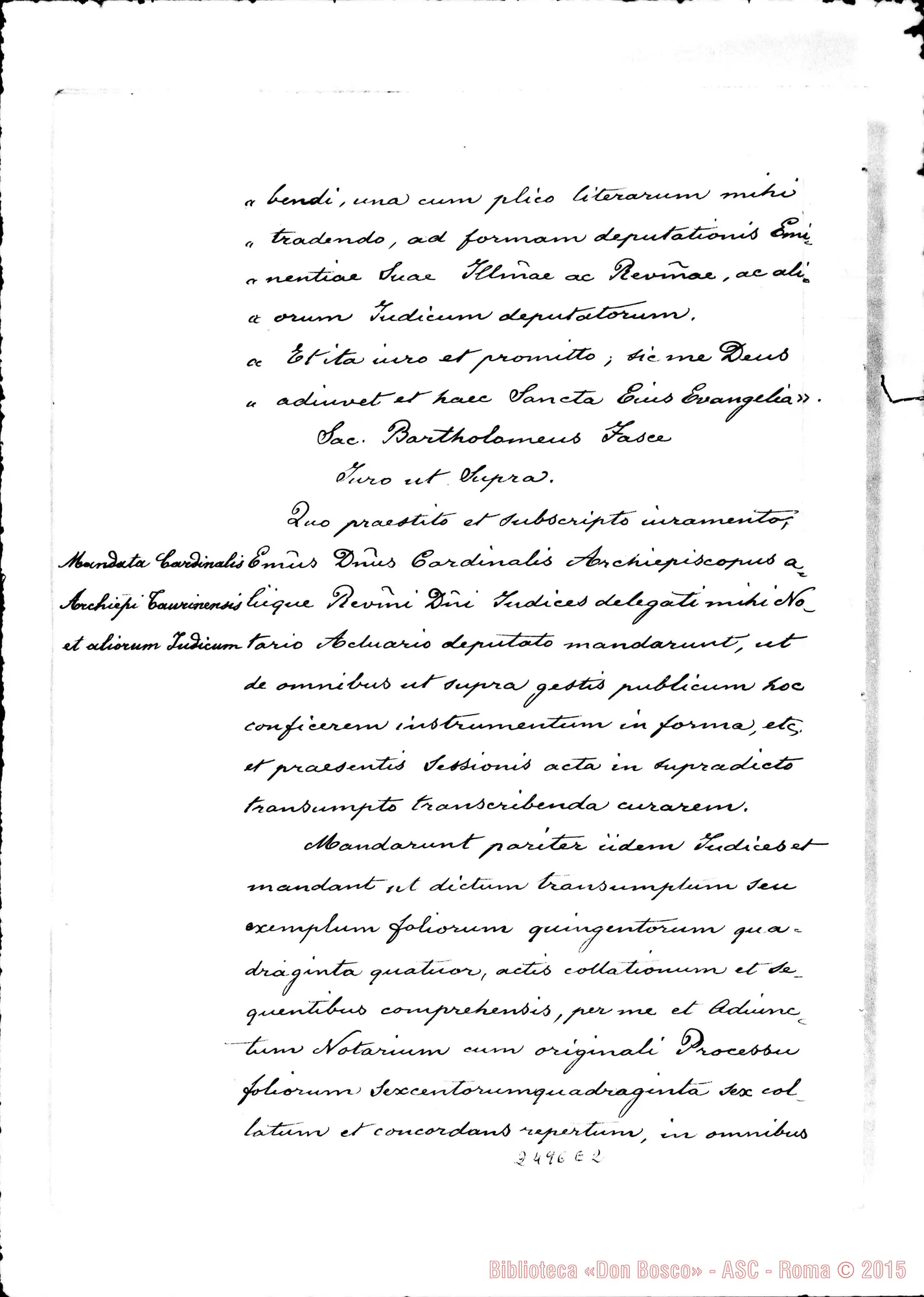 Fotogramma E 2 — Interrogatoria et alia