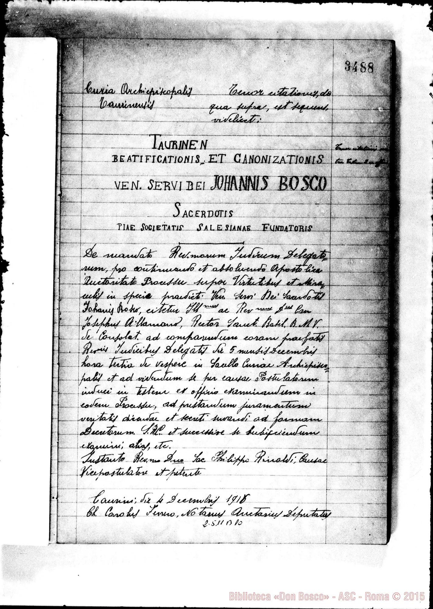 Fotogramma B 10 — Joseph Allamano