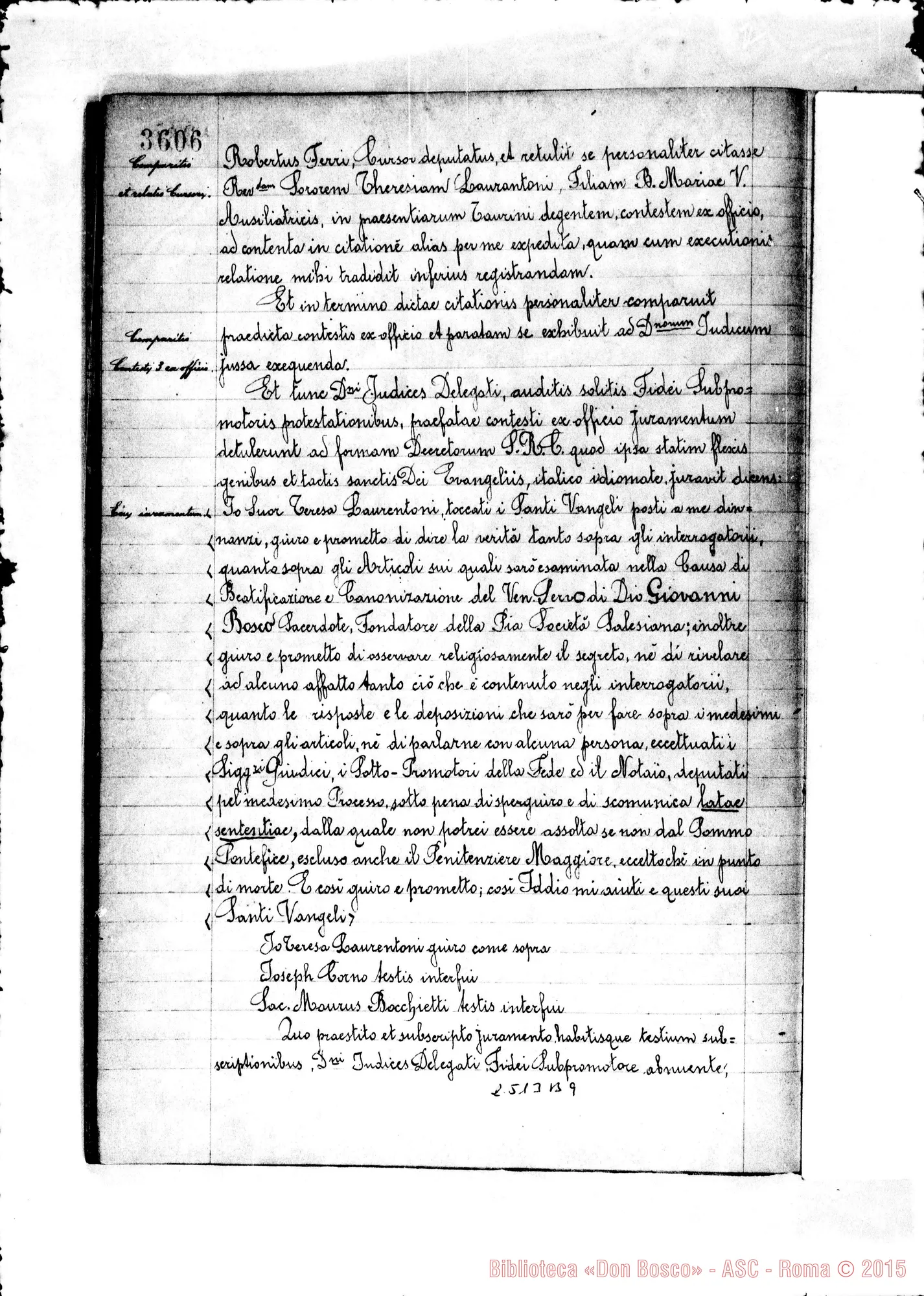 Fotogramma B 9 — Suor Theresia Laurantoni