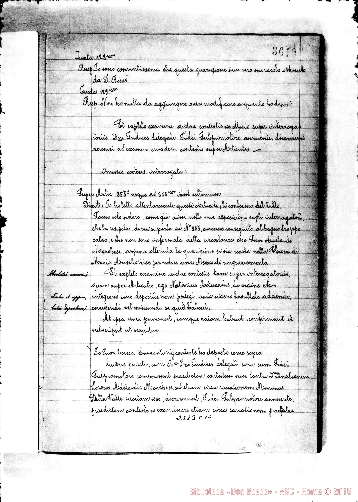 Fotogramma C 10 — Suor Theresia Laurantoni