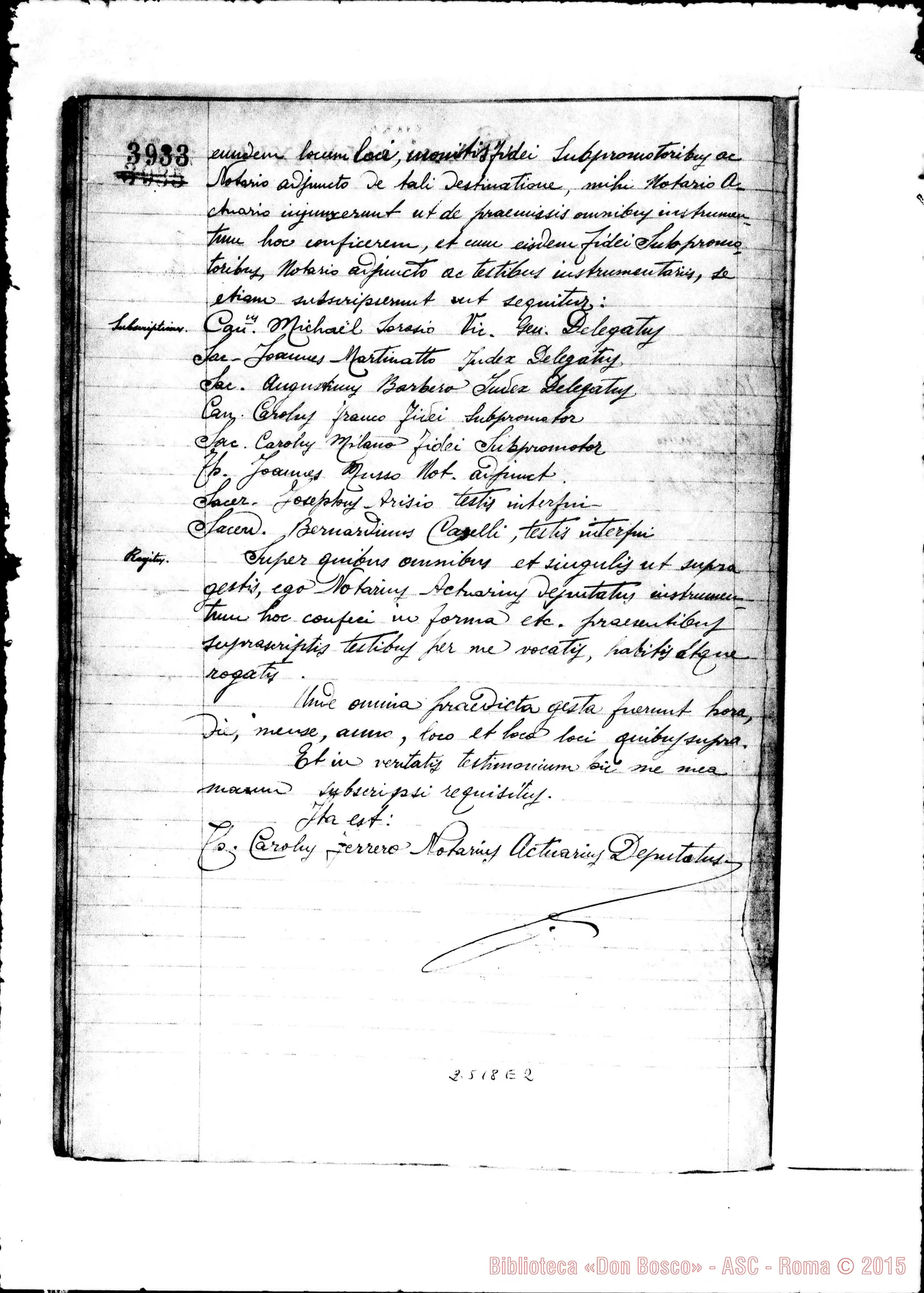 Fotogramma E 2 — Acta Collationum et Sequentia