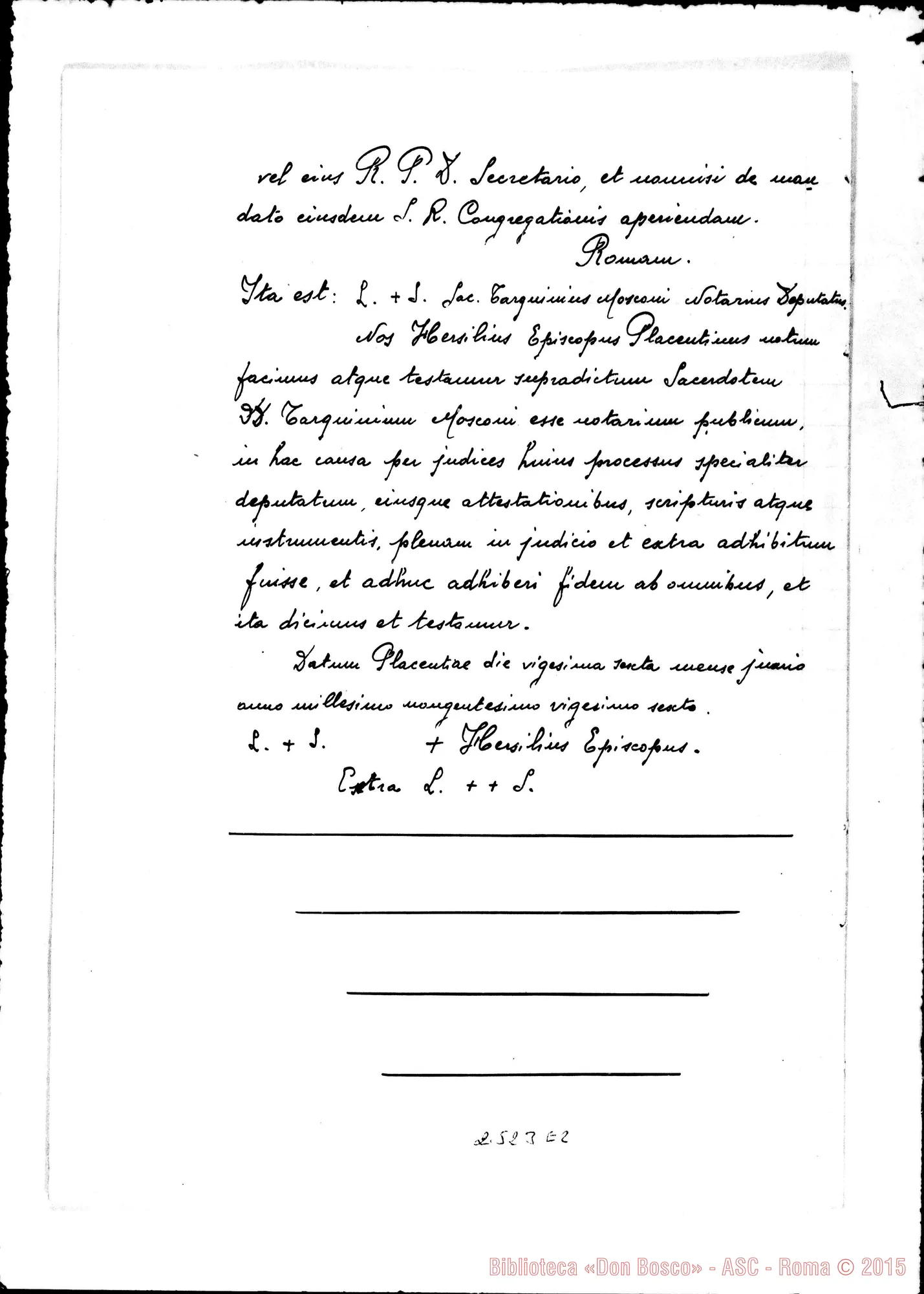 Fotogramma E 2 — In Curia Piacentina, super miraculo (1927)