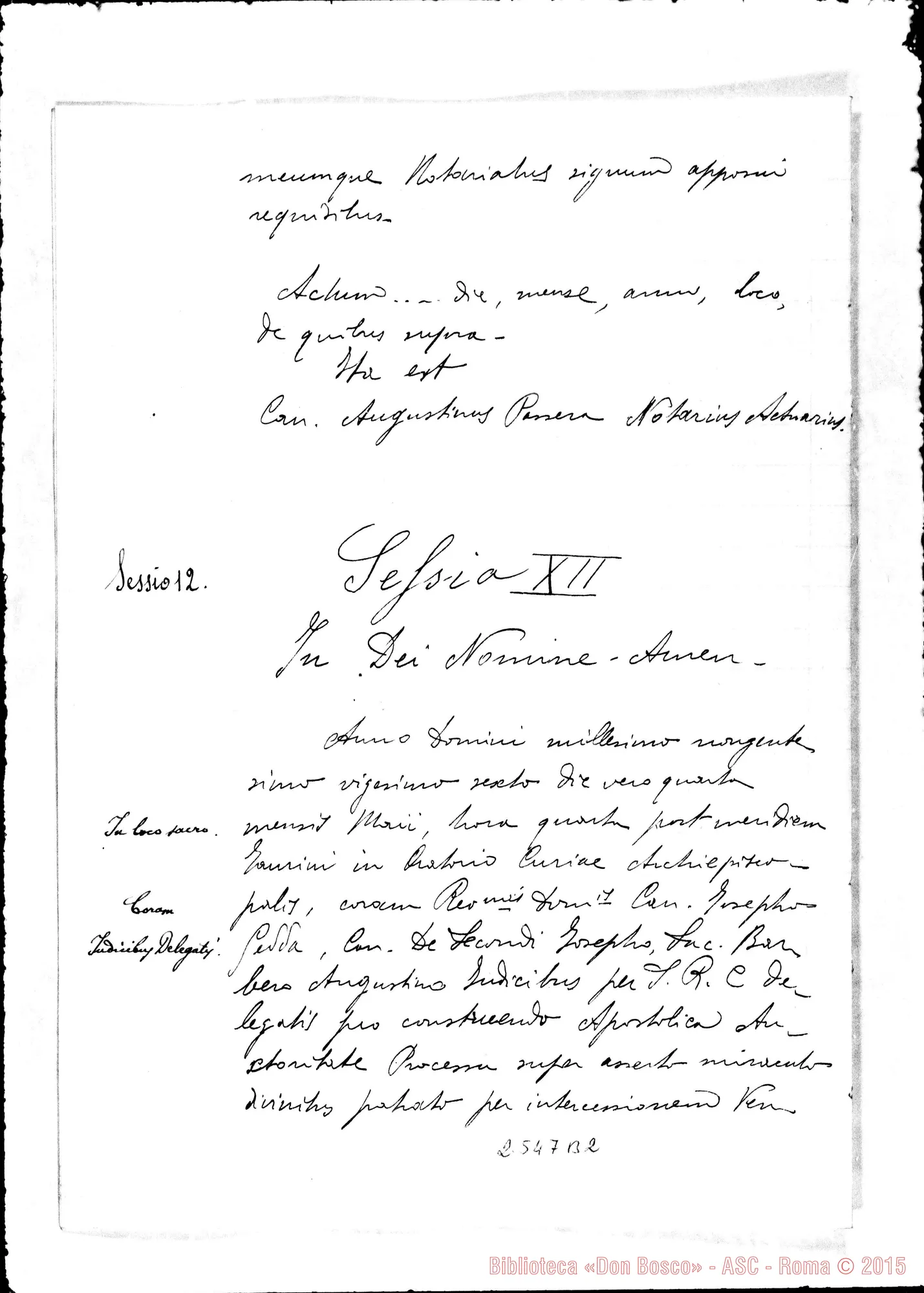Fotogramma B 2 — In Curia Taurinensi, super miraculo (1927)