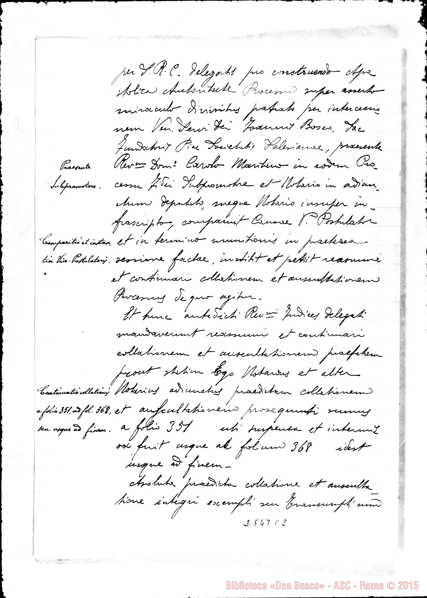 Fotogramma C 2 — In Curia Taurinensi, super miraculo (1927)