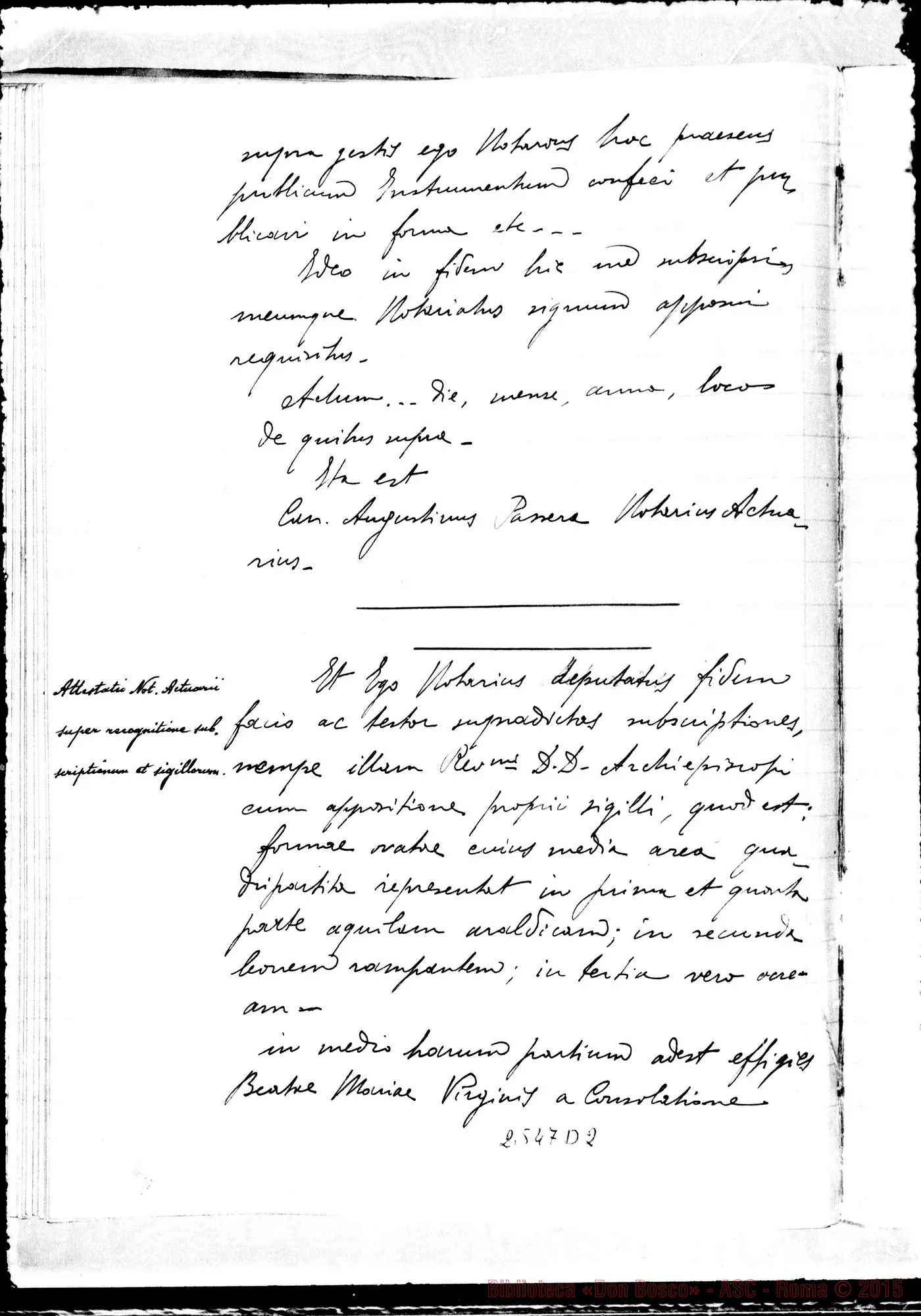 Fotogramma D 2 — In Curia Taurinensi, super miraculo (1927)