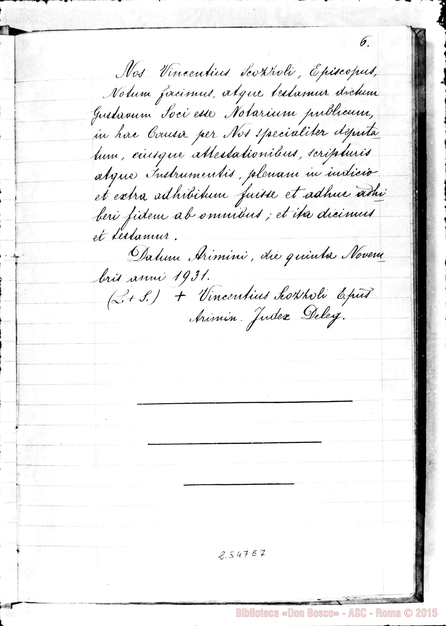 Fotogramma E 7 — In Curia Aiminensi, super miraculo (1931)