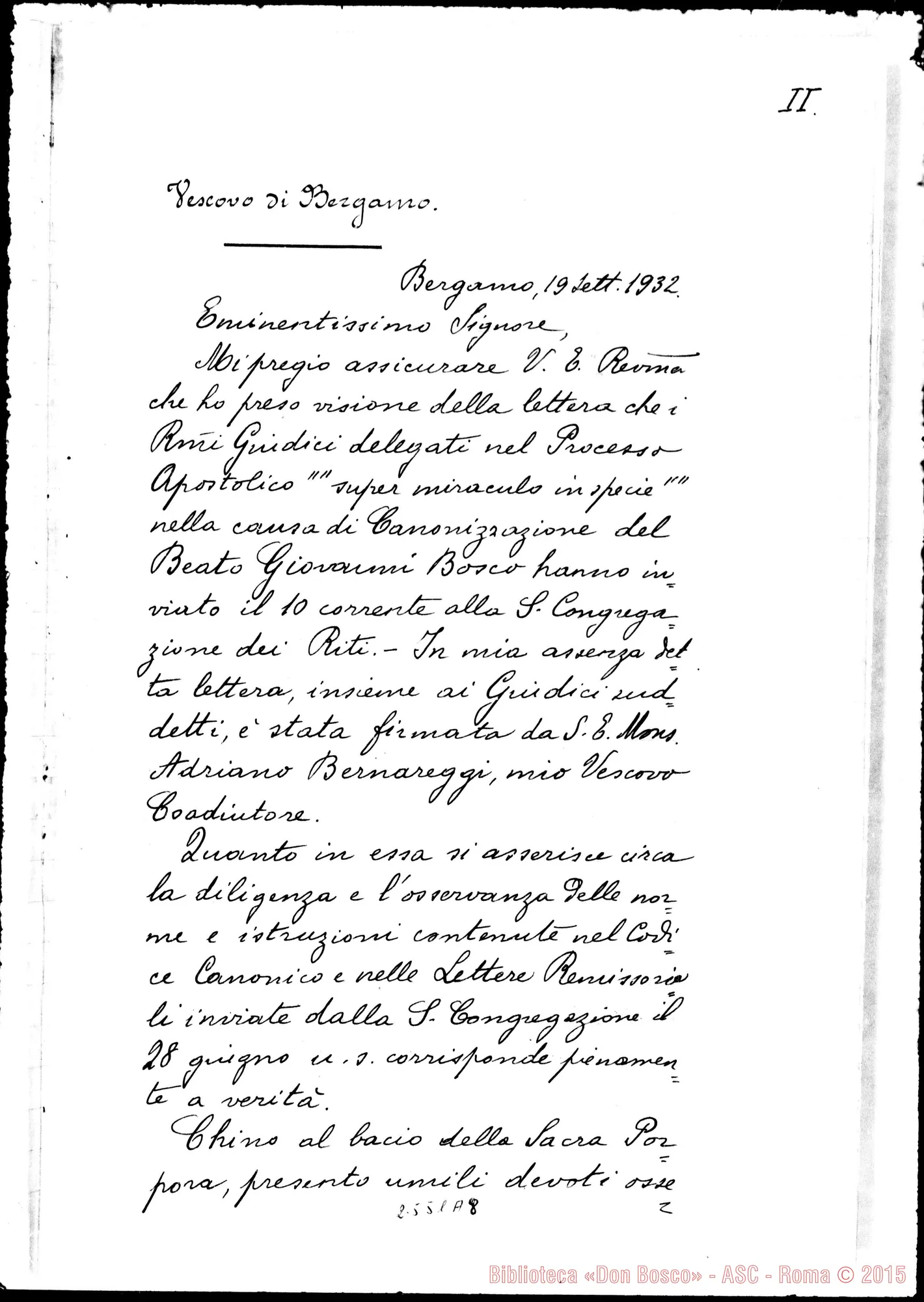 Fotogramma A 8 — In Curia Bergomensi, super miraculo (1932)