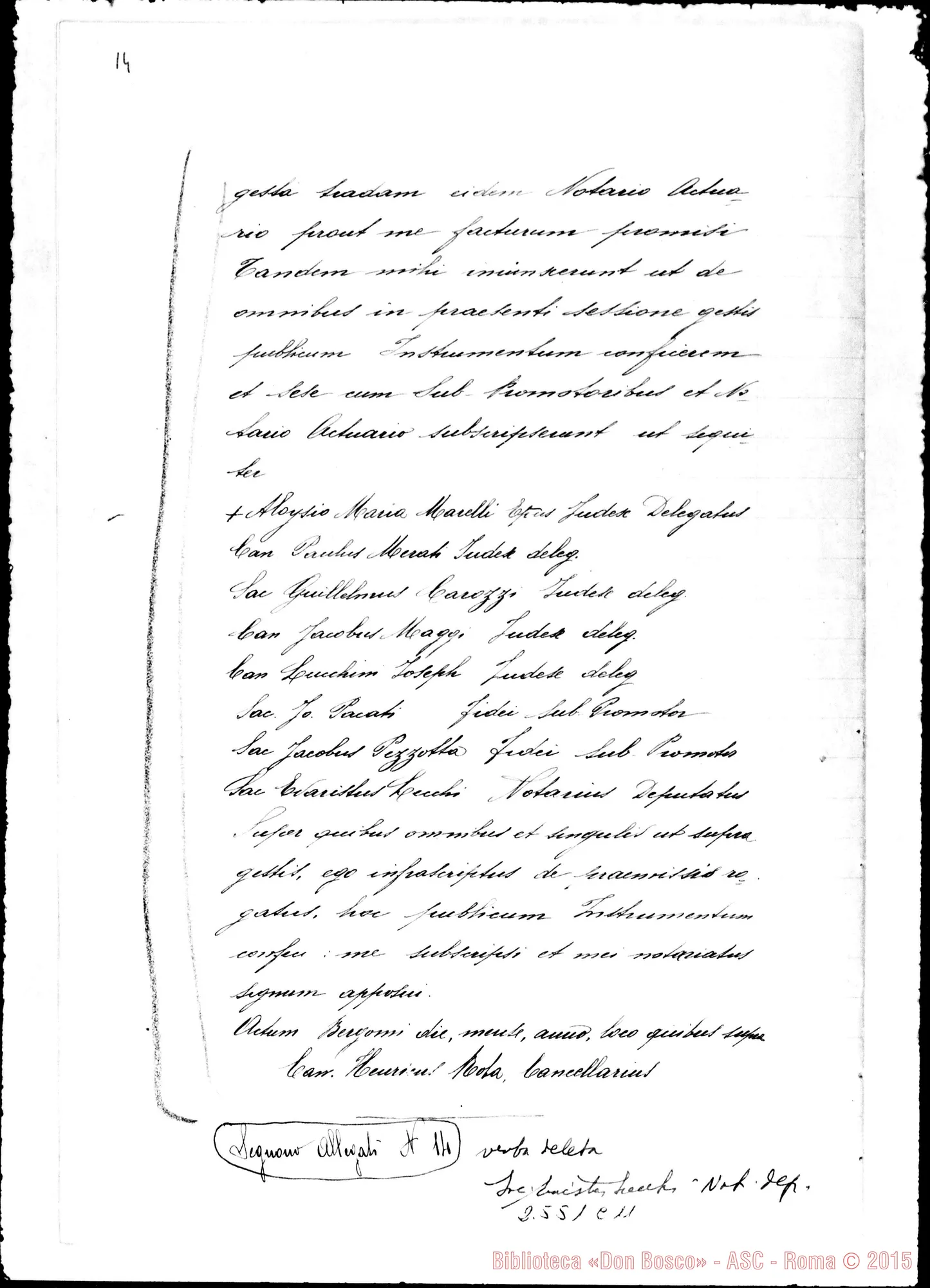 Fotogramma C 11 — In Curia Bergomensi, super miraculo (1932)