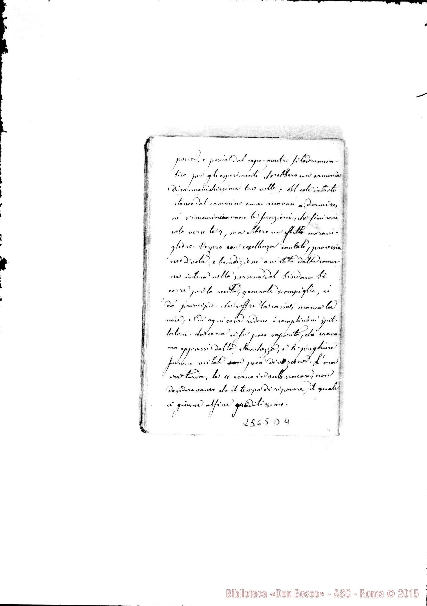 Fotogramma D 4 — Rinaudo Costanzo, ex-chierico: «La nostra gita A Mirabello». Ms.