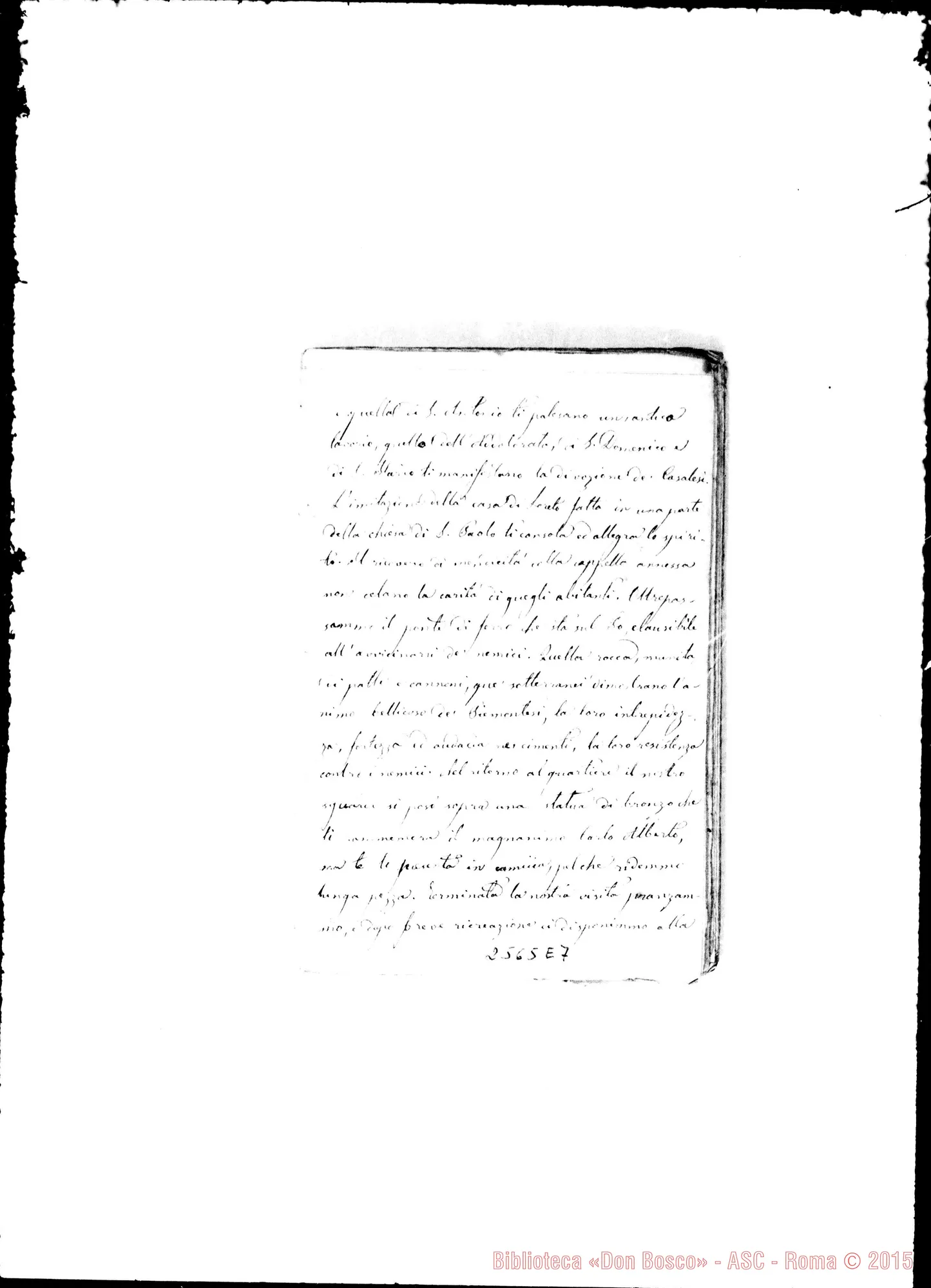 Fotogramma E 7 — Rinaudo Costanzo, ex-chierico: «La nostra gita A Mirabello». Ms.