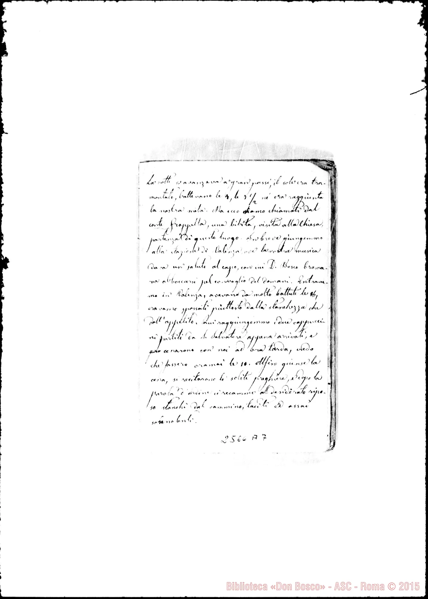 Fotogramma A 7 — Rinaudo Costanzo, ex-chierico: «La nostra gita A Mirabello». Ms.