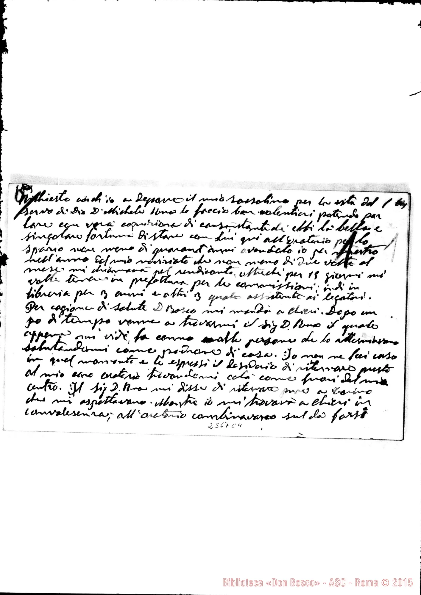Fotogramma C 4 — Cronache dell'Oratorio. Fogli staccati. Ms.