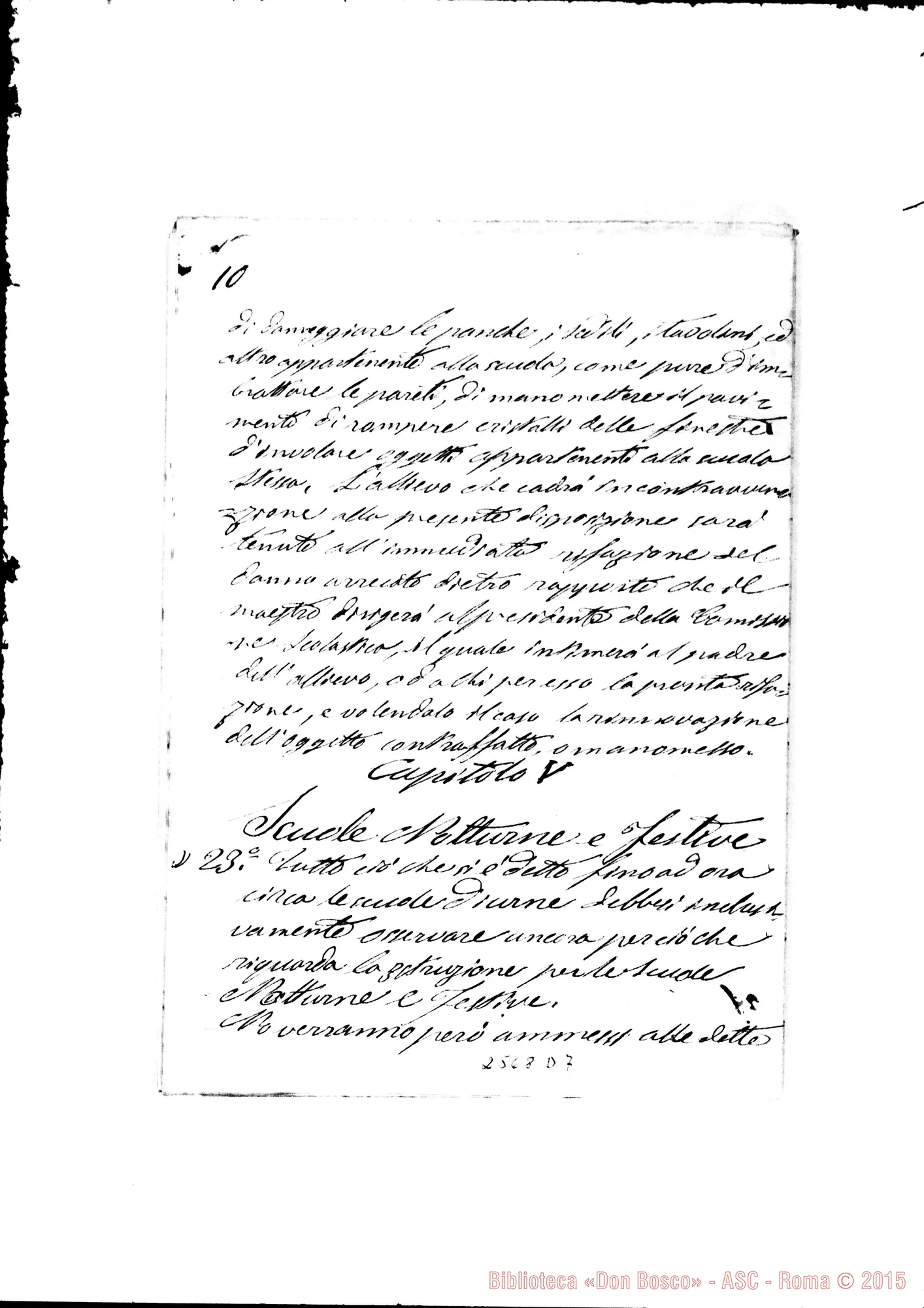 Fotogramma D 7 — «Regolamento per le Scuole». 30-05-1875