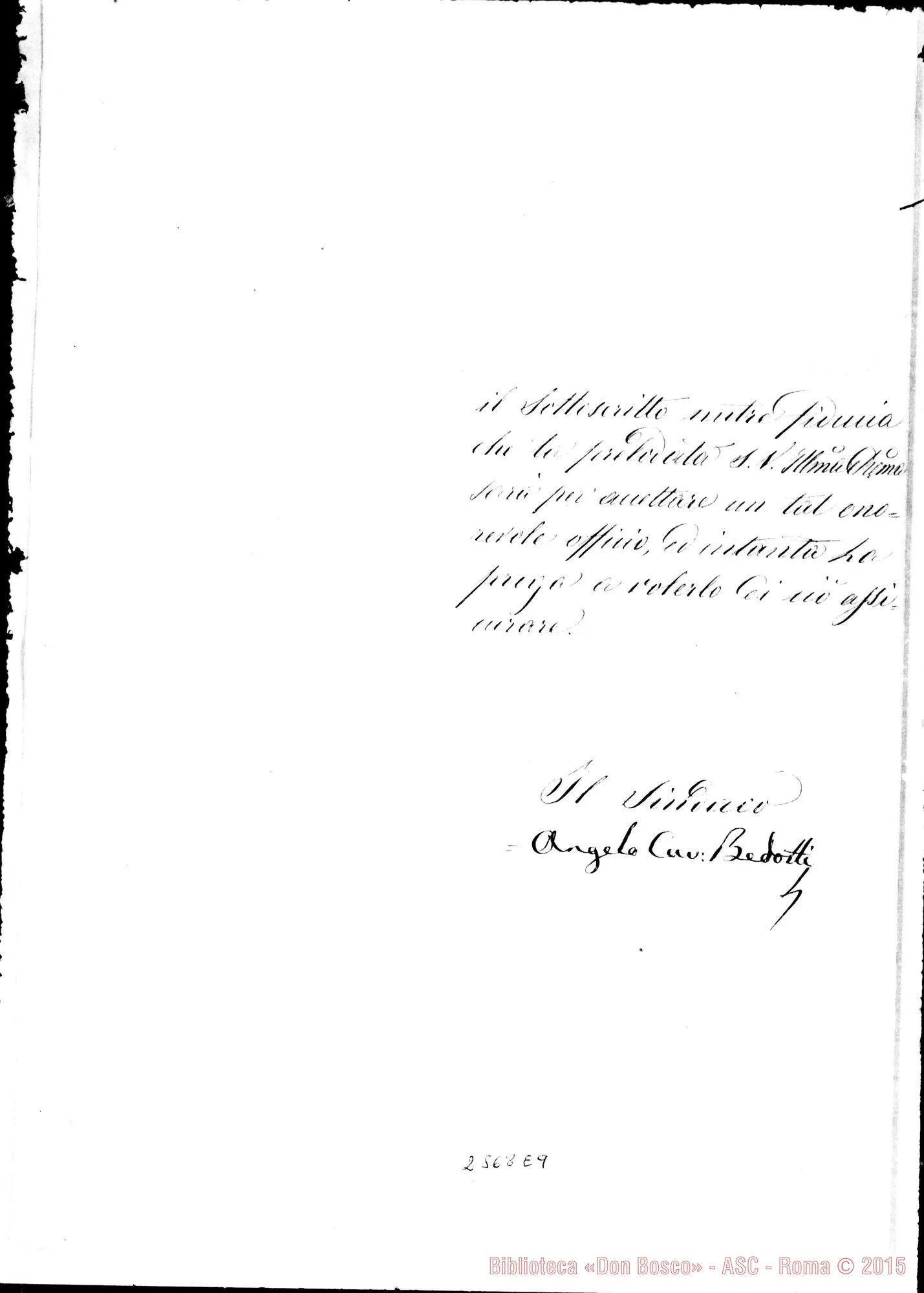 Fotogramma E 9 — Sindaco Bedotti Angelo - Cipriani Carlo Ariccia, 25-08-1876
