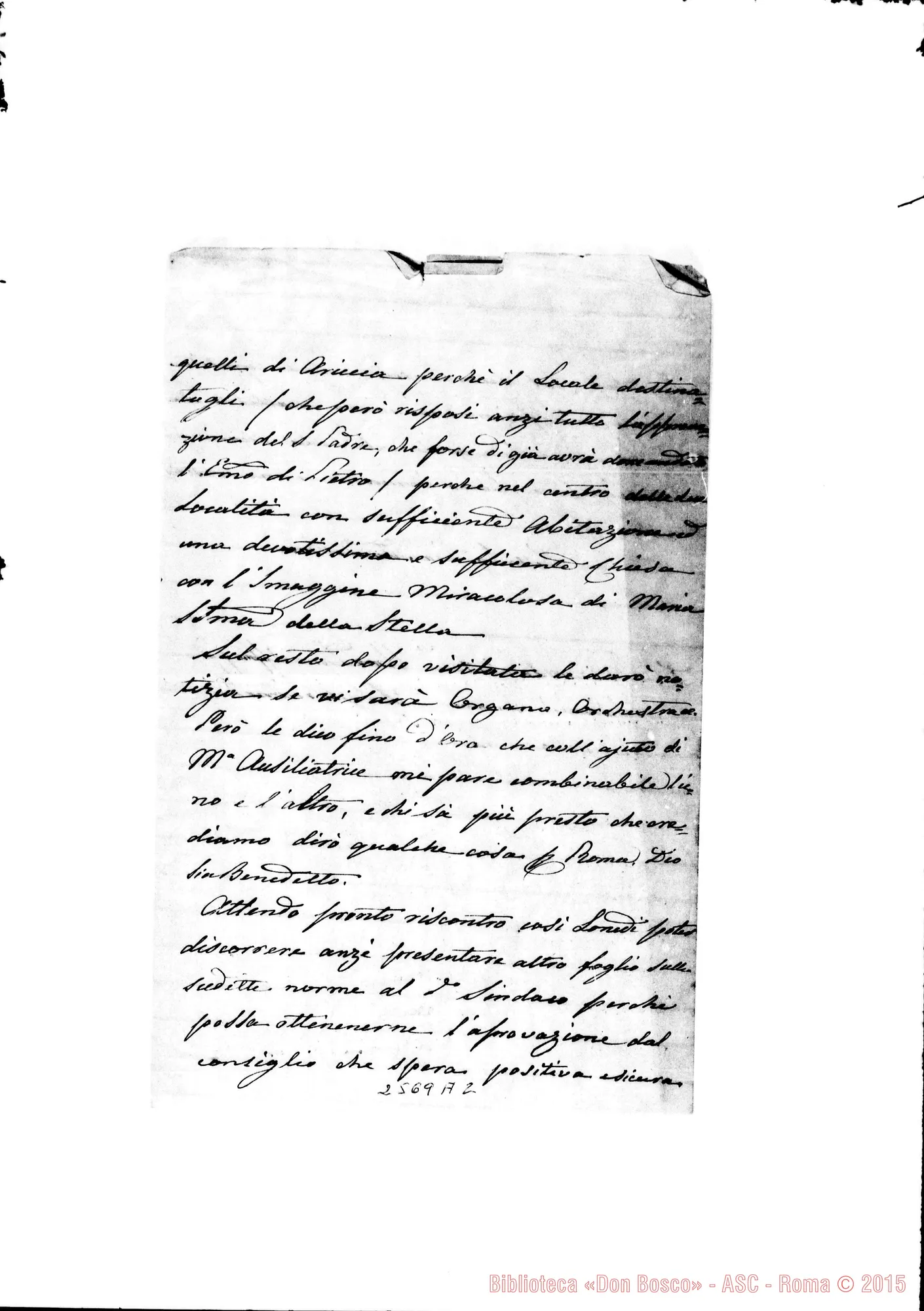 Fotogramma A 2 — Sigismondi Alessandro - D. Bosco. Roma, 29-08-1876